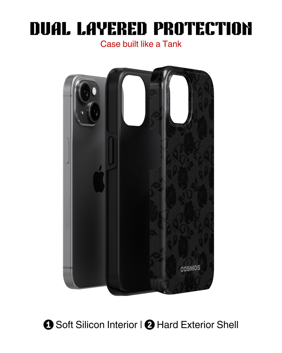 Samsung Galaxy S25 Tank Case | Textures (Shadow Bloom)
