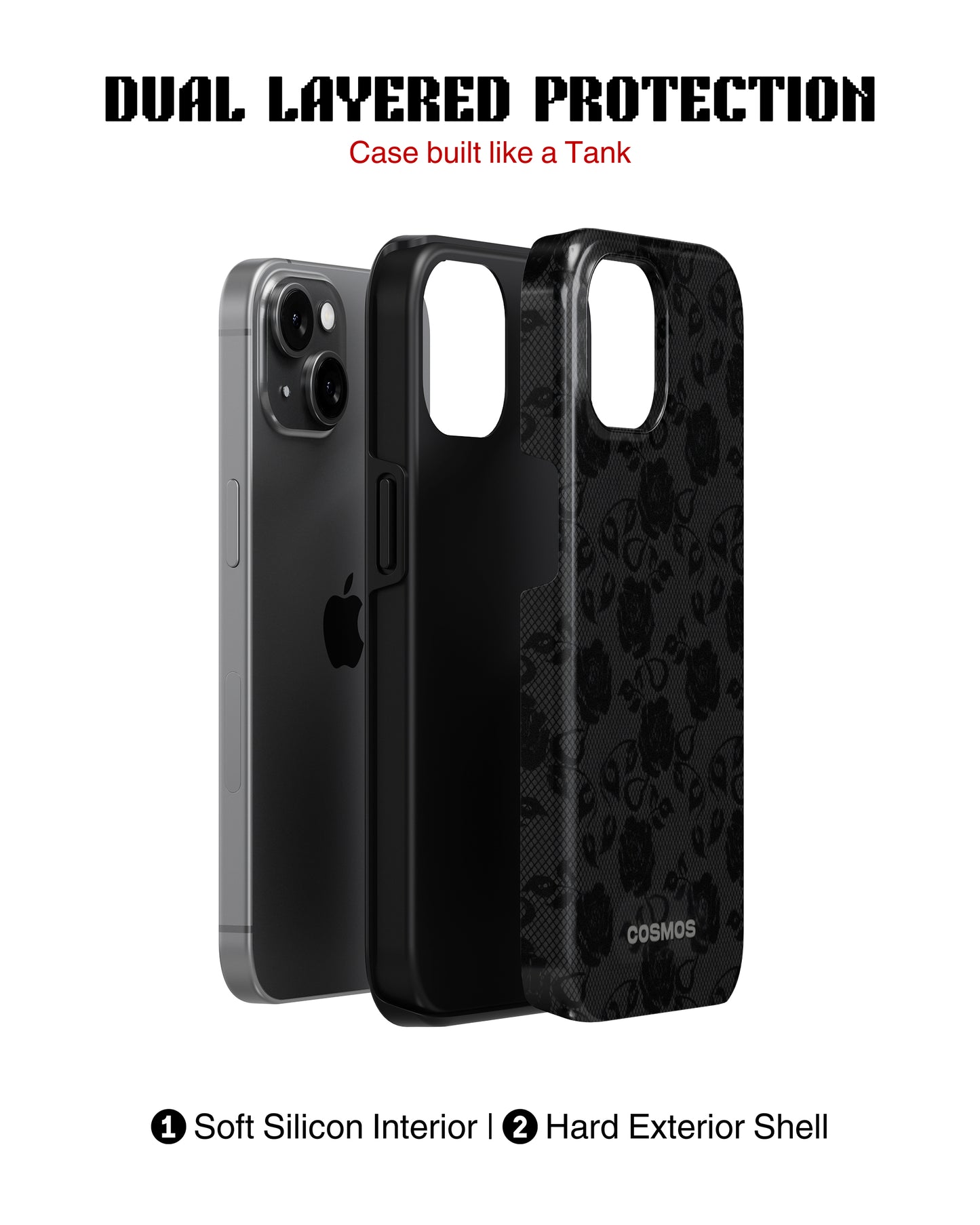 Samsung Galaxy S25 Tank Case | Textures (Shadow Bloom)
