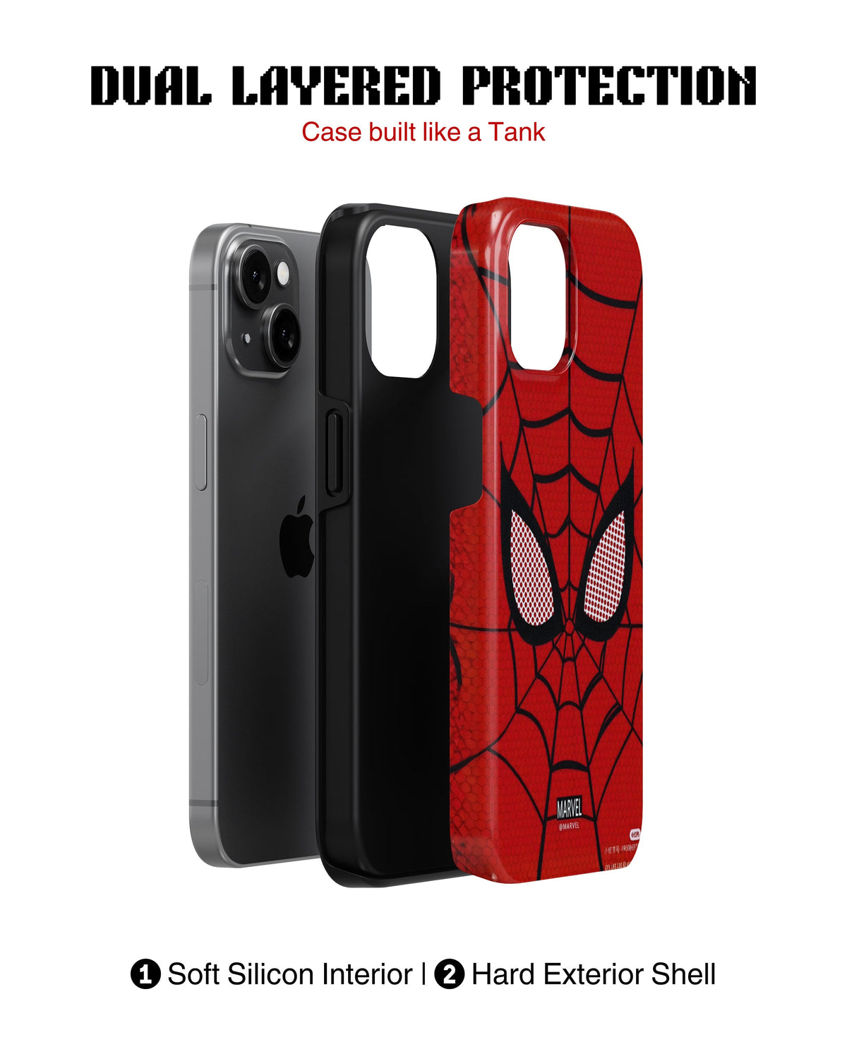 iPhone 13 Mini Tank Case | Superhero (Spider Web)