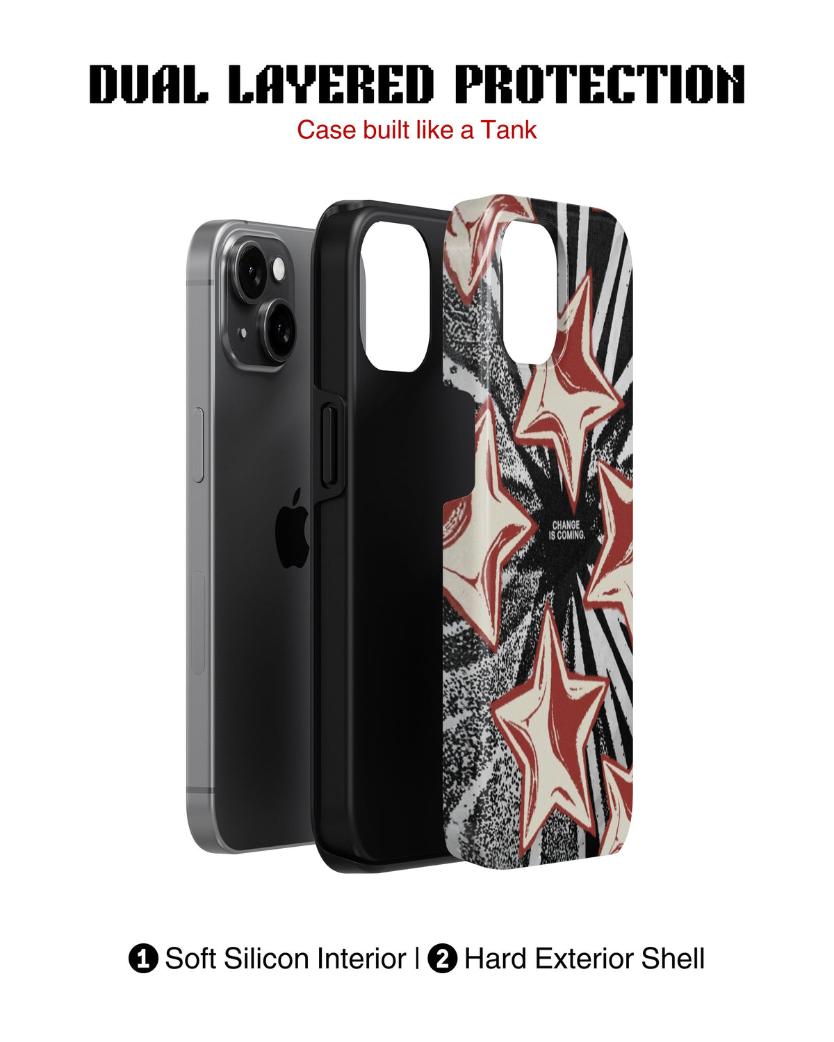 iPhone 16 Plus Tank Case | Modernism (Star Surge)