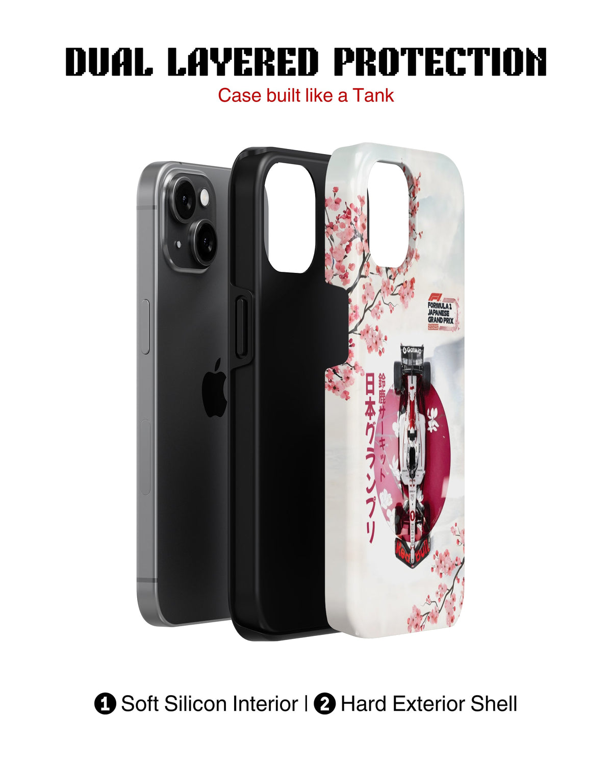 iPhone 15 Plus Tank Case | Formula 1 (Suzuka Grid)