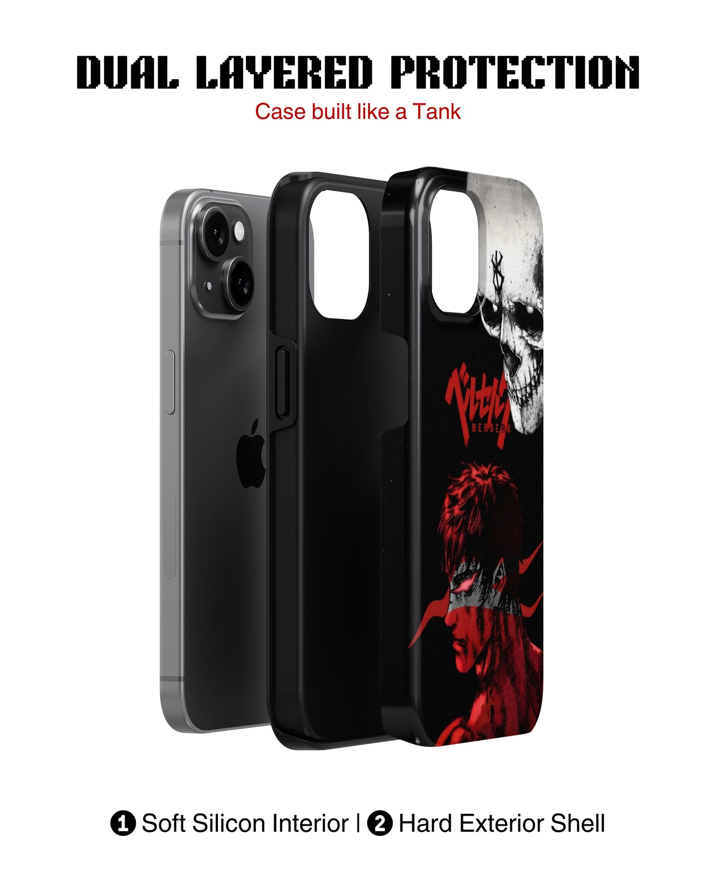 iPhone 15 Plus Tank Case | Anime (The Eclipse)
