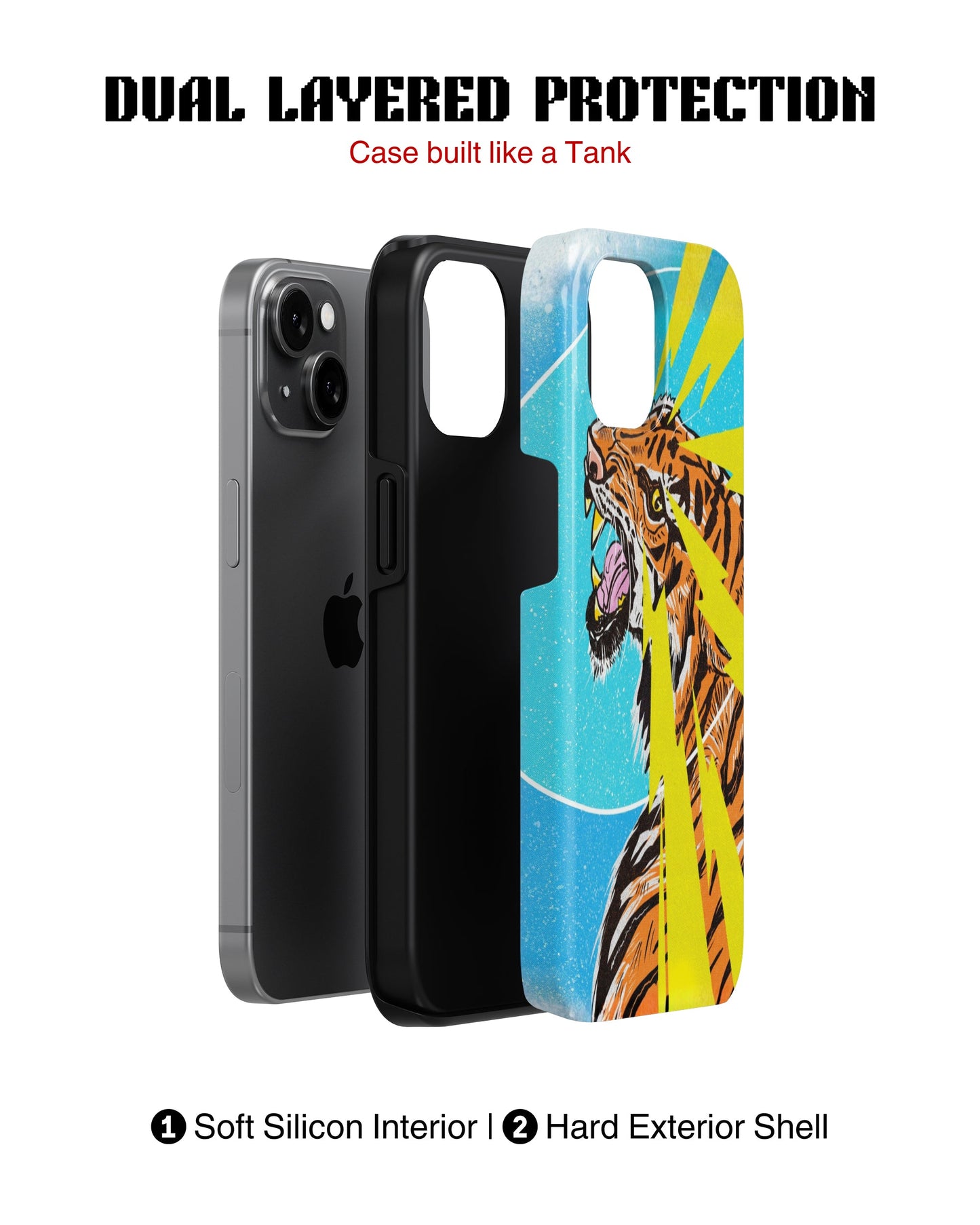 iPhone 12 Mini Tank Case | Modernism (Thunder Roar)