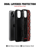 Samsung Galaxy S26 Ultra Tank Case | Textures (Tribal Noir)