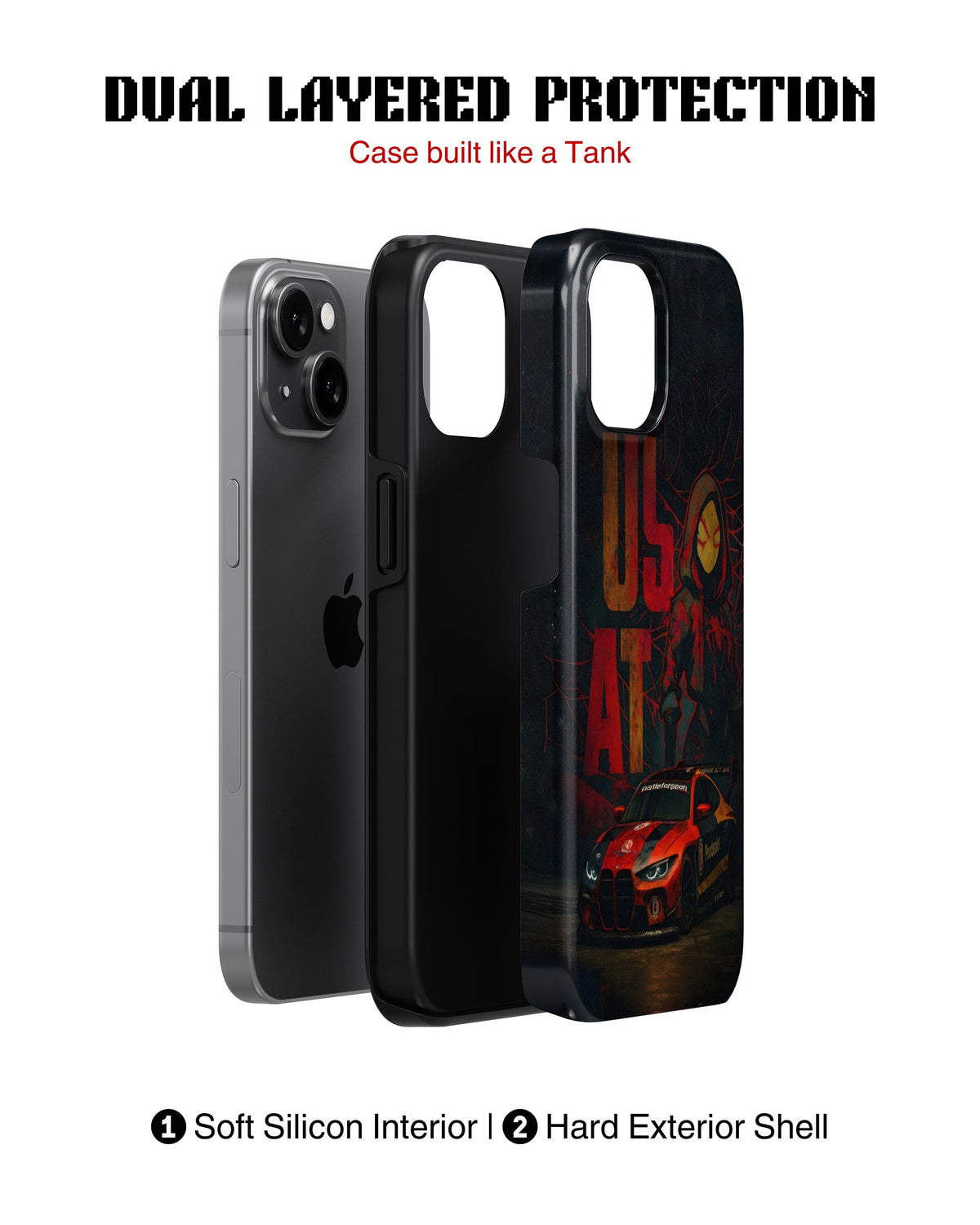 iPhone 16 Plus Tank Case | Sports Car (Urban Outlaw)
