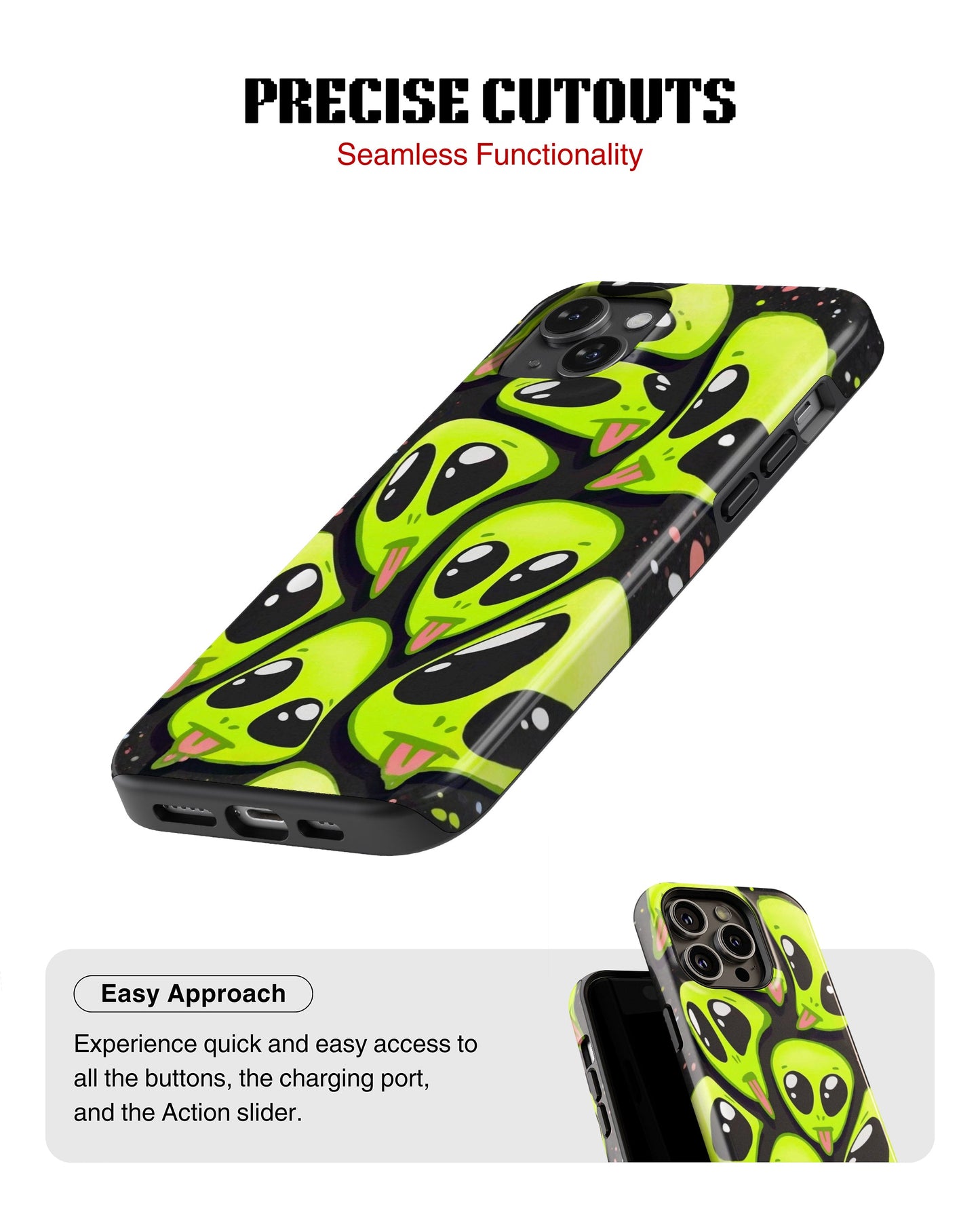 iPhone 15 Plus Tank Case | Modernism (Alien Stack)