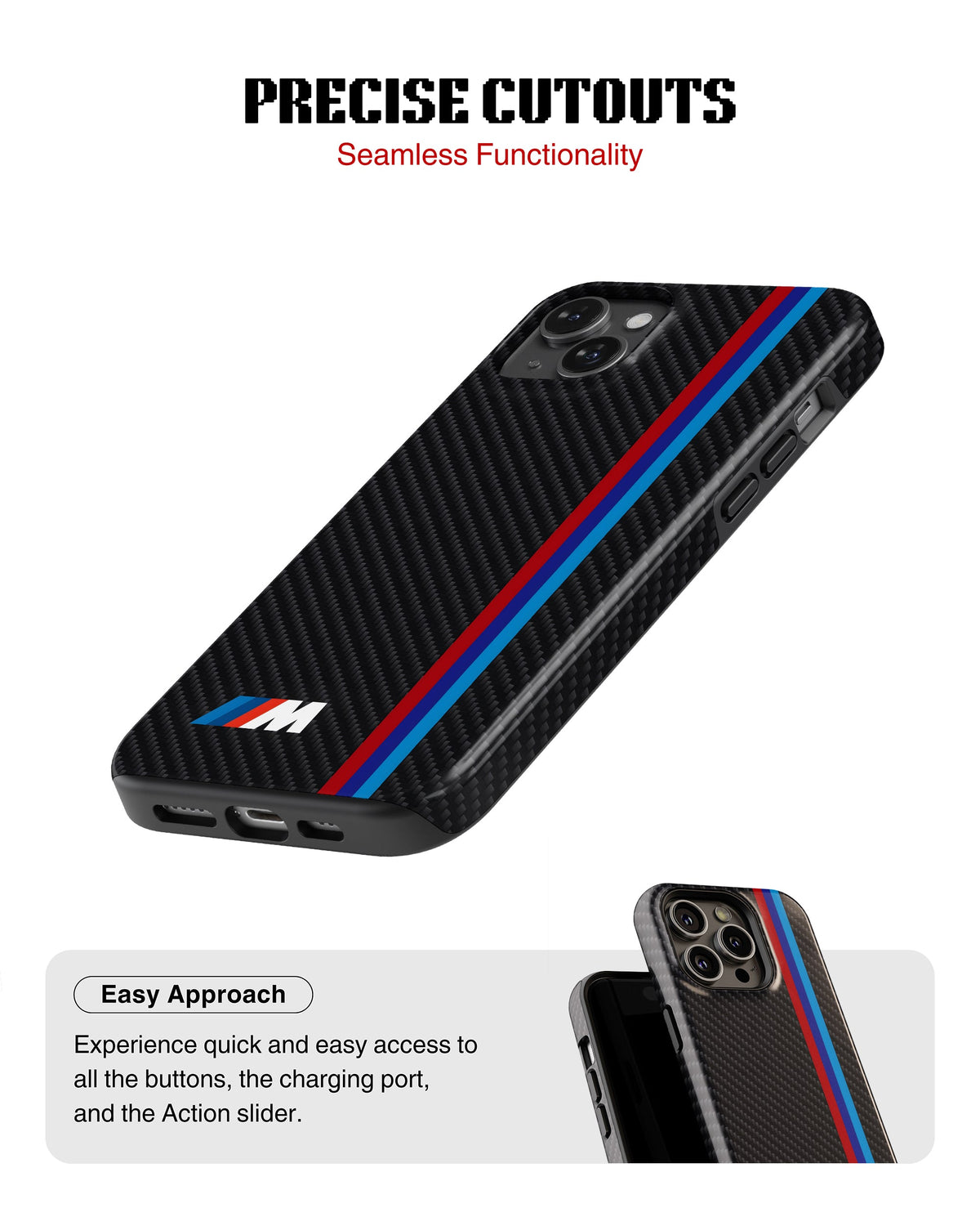 iPhone 12 Tank Case | Sports Car (BMW Carbon)