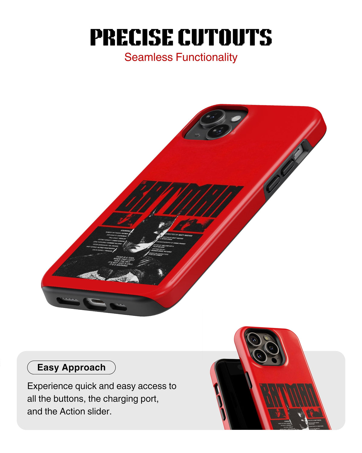 iPhone 14 Plus Tank Case | Superhero (Batman)
