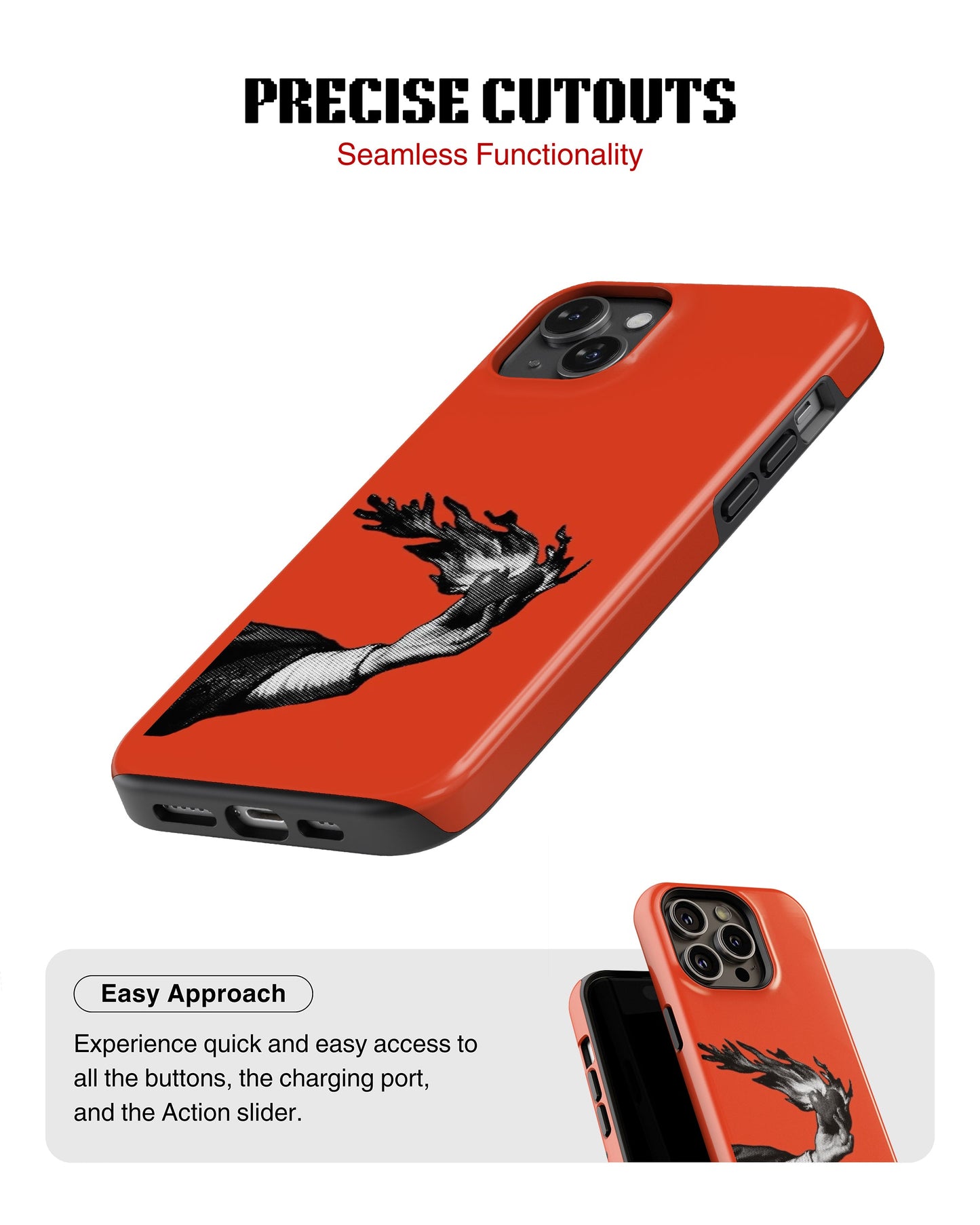 Samsung Galaxy S23 Plus Tank Case | Modernism (Burning Hand)