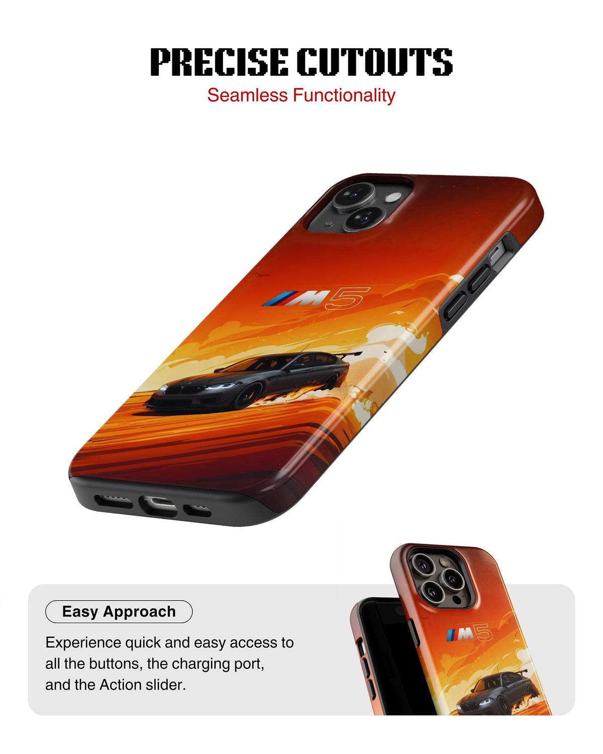 iPhone 13 Mini Tank Case | Sports Car (Burning M)