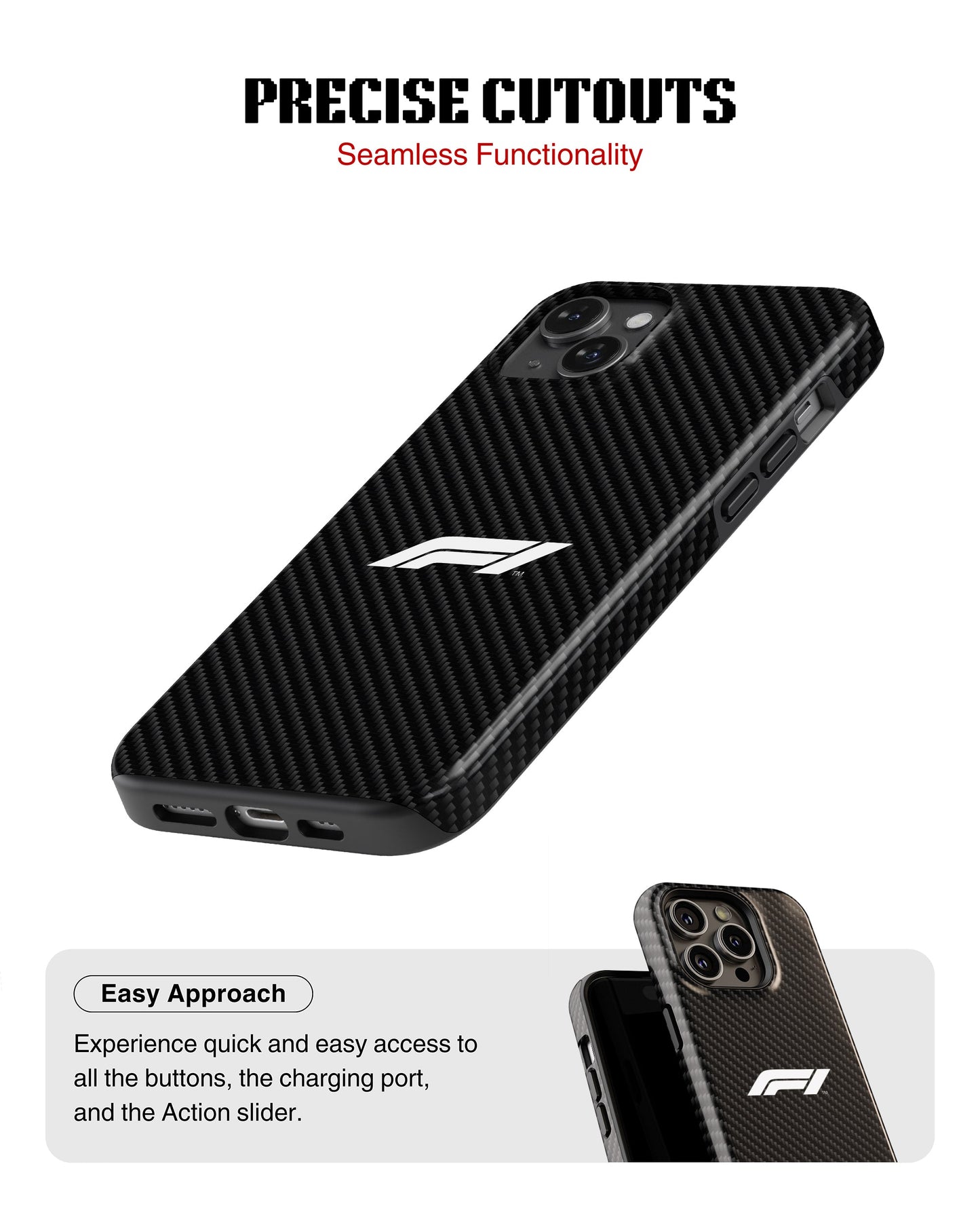 iPhone 11 Tank Case | Formula 1 (Carbon Grid)
