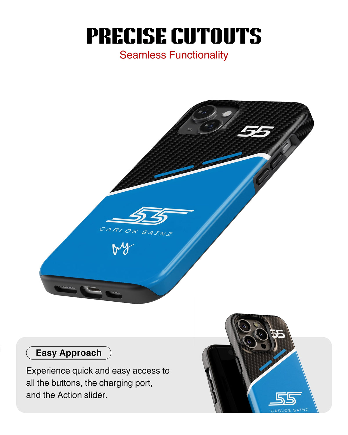 iPhone 14 Plus Tank Case | Formula 1 (Carlos Sainz)
