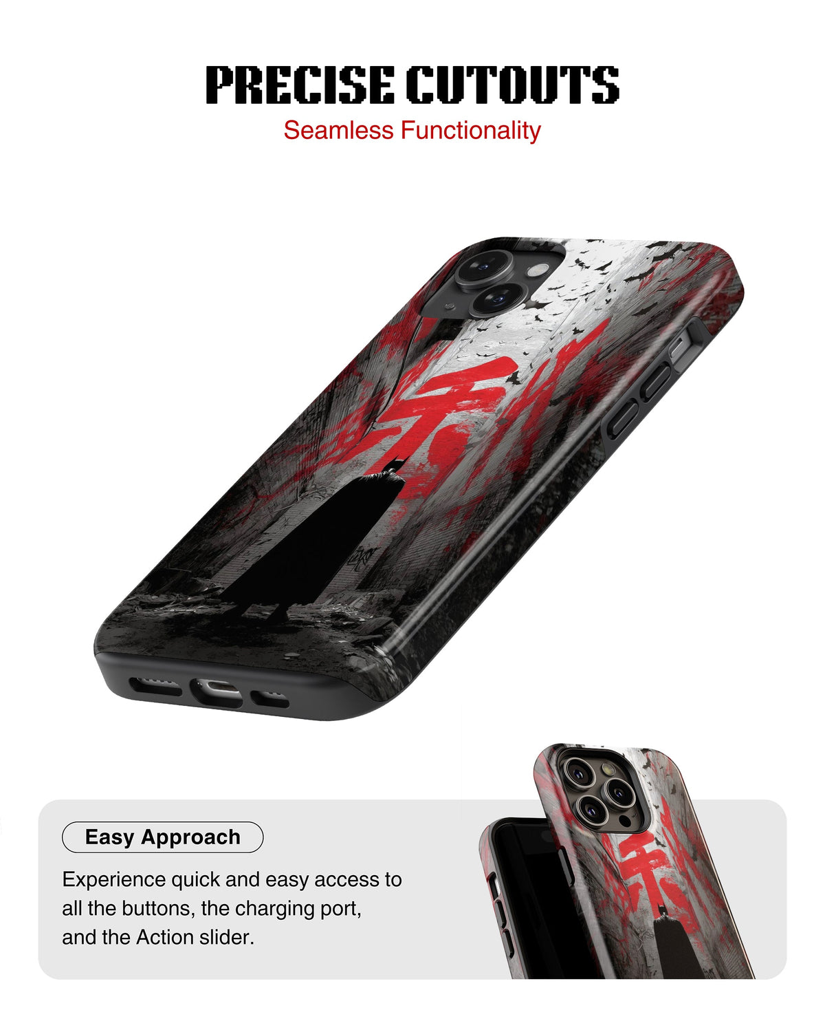 iPhone 16 Plus Tank Case | Superhero (Dark Alley)