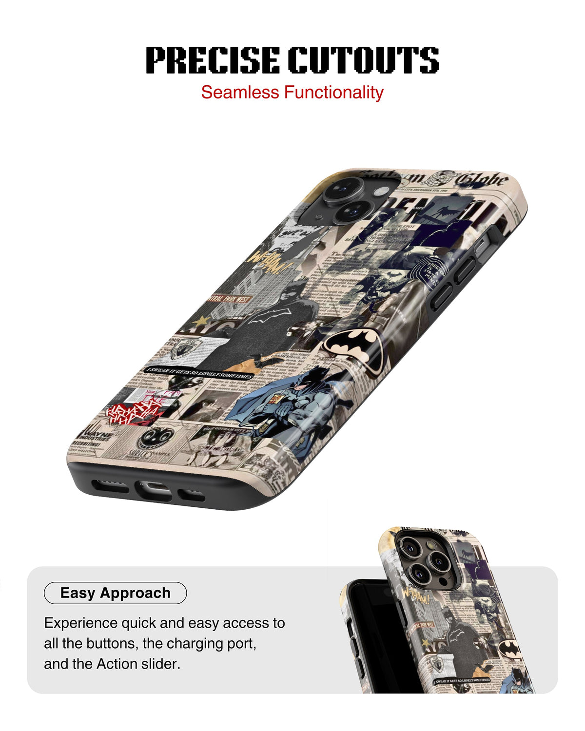 iPhone 12 Tank Case | Superhero (Dark Chronicle)