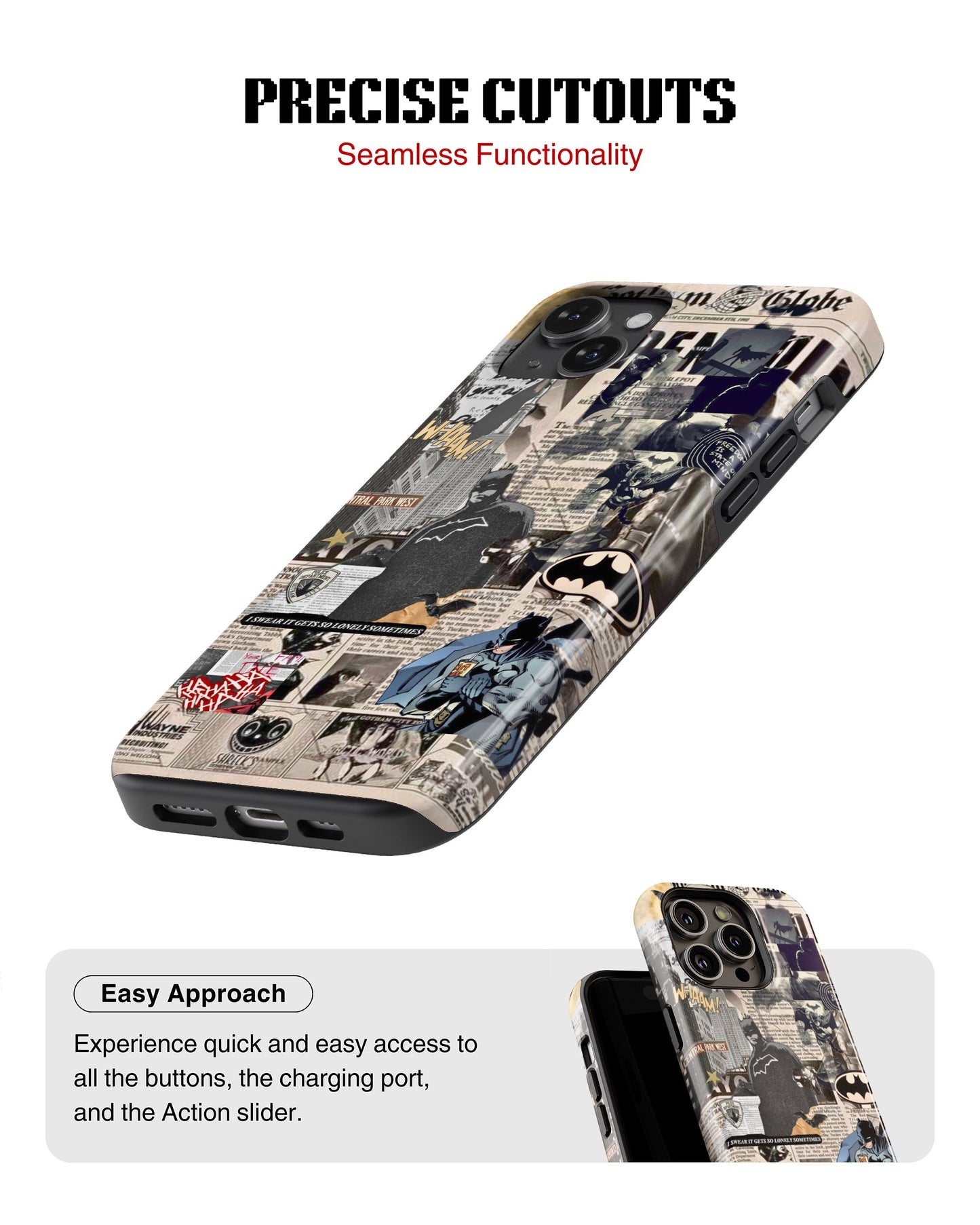 iPhone 12 Mini Tank Case | Superhero (Dark Chronicle)