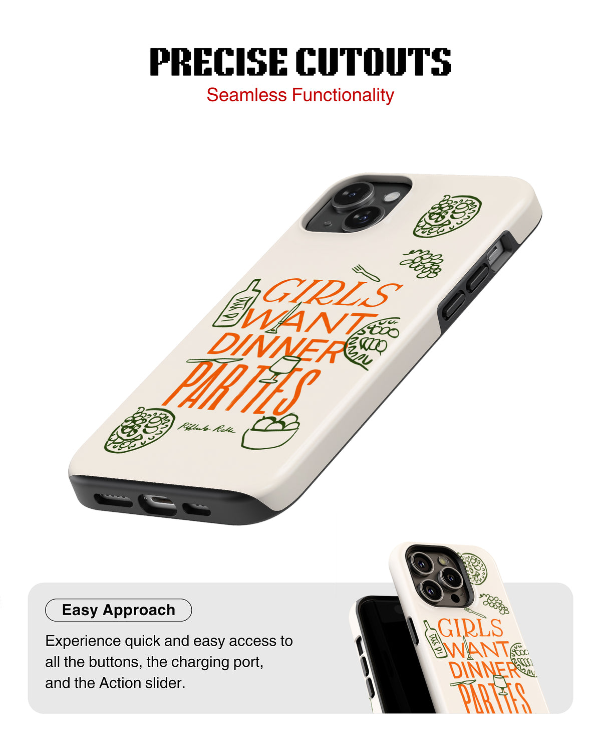 Samsung Galaxy S25 Tank Case | Girls Aesthetics (Dinner Party)