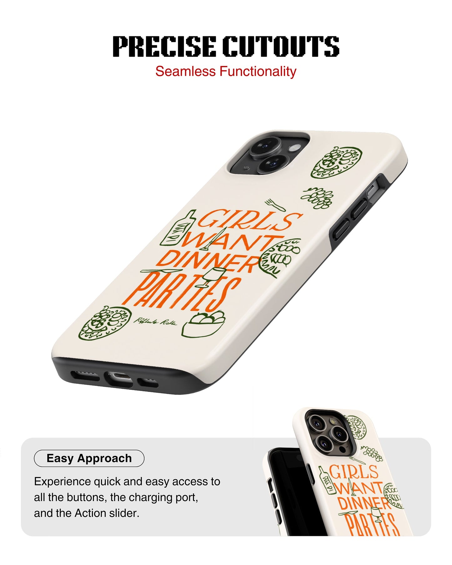 iPhone 11 Tank Case | Girls Aesthetics (Dinner Party)