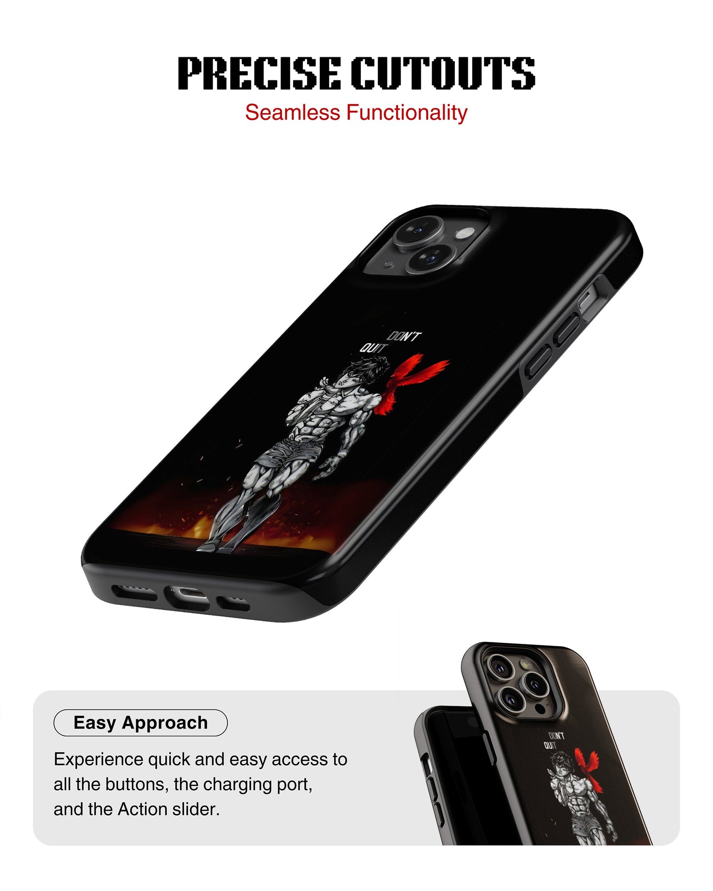 iPhone 13 Tank Case | Anime (Dont Quit)