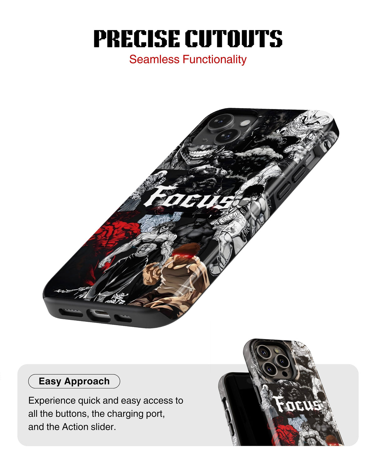 iPhone 14 Plus Tank Case | Anime (Focus Mode)