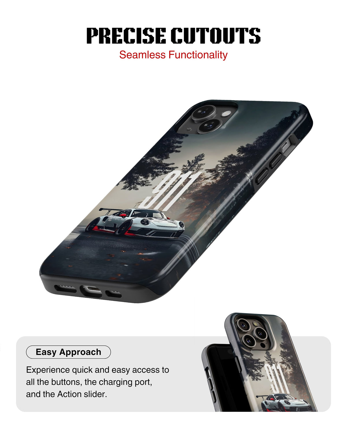 iPhone 14 Tank Case | Sports Car (Forest Run)