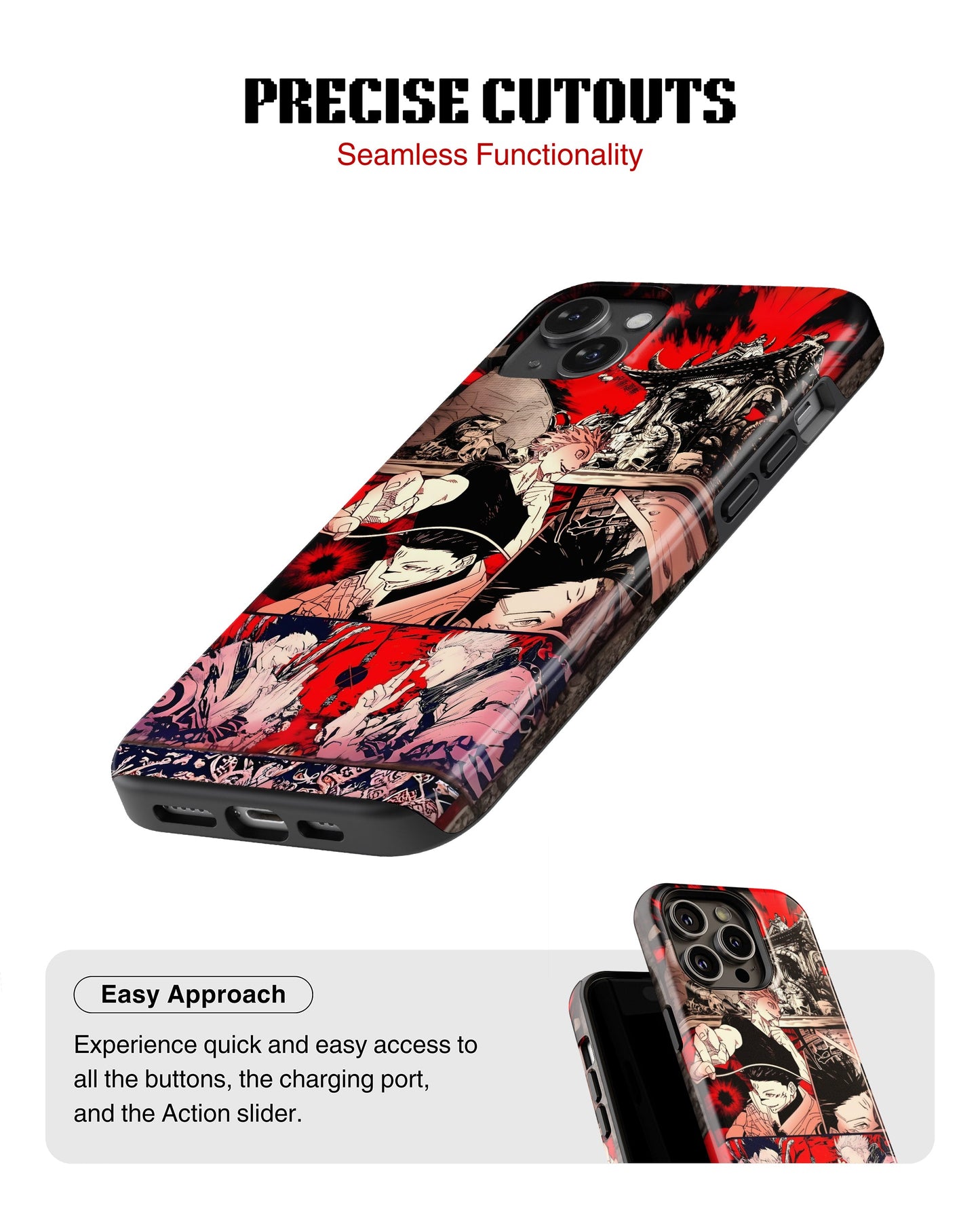 iPhone 15 Plus Tank Case | Anime (Gojo vs Sukuna)