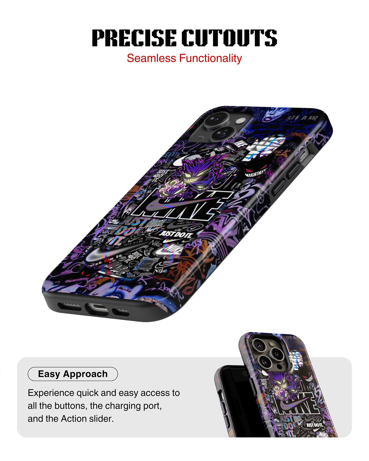 iPhone 16 Plus Tank Case | Modernism (Graffiti Hustle)