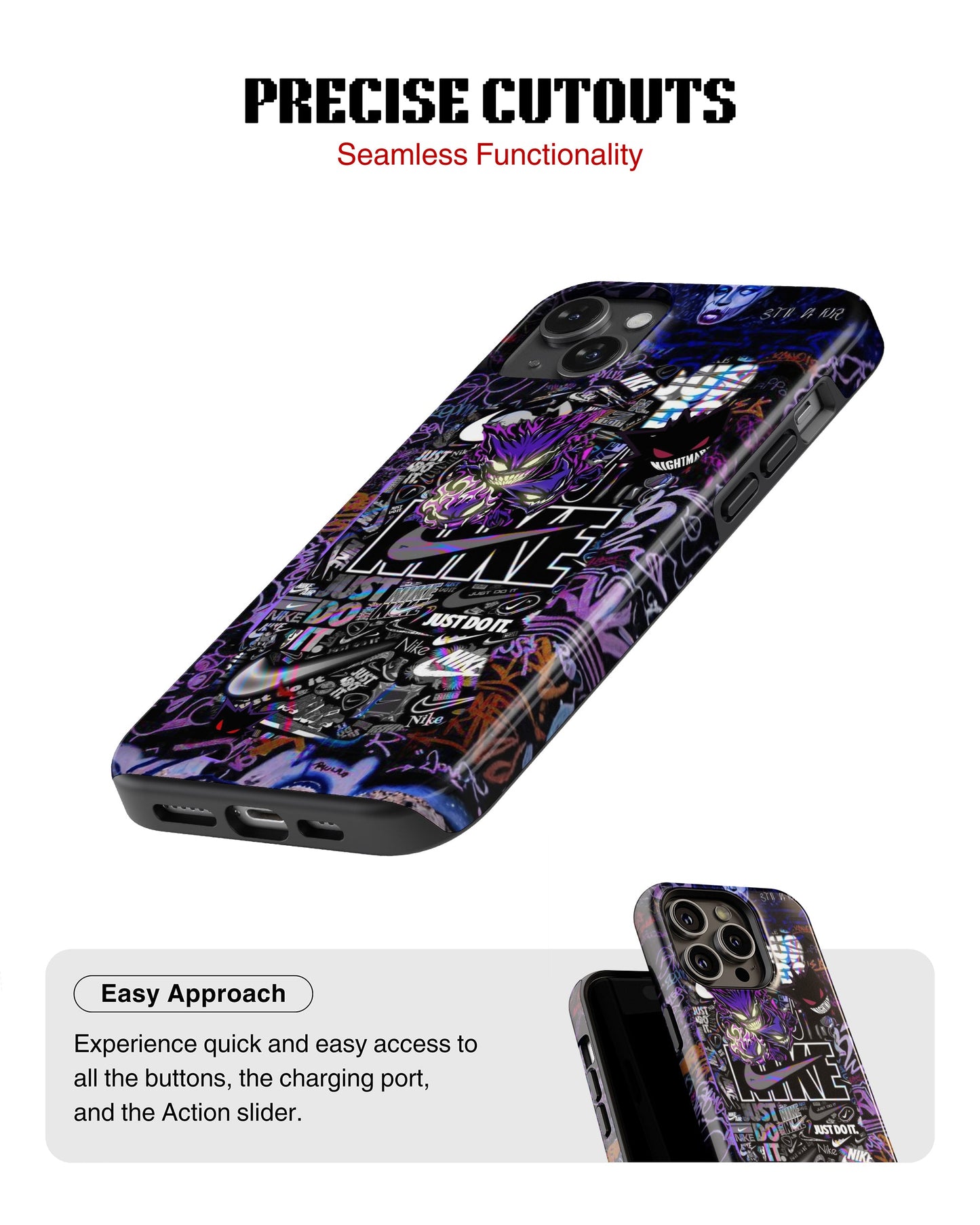 iPhone 14 Plus Tank Case | Modernism (Graffiti Hustle)
