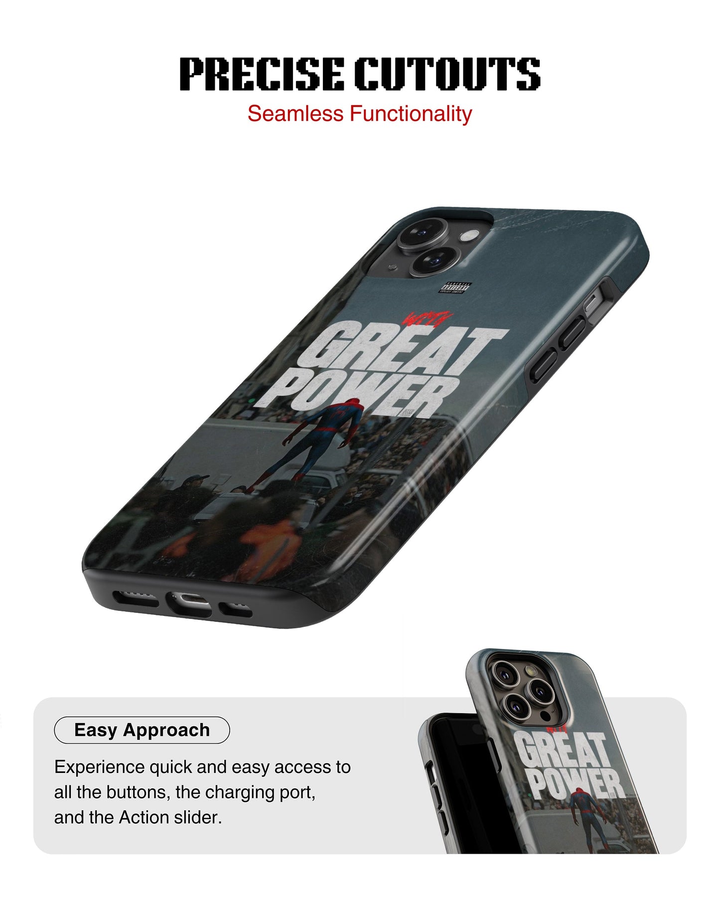 iPhone 13 Mini Tank Case | Superhero (Great Power)