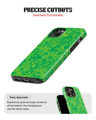 Samsung Galaxy S25 Tank Case | Modernism (Green Chaos)