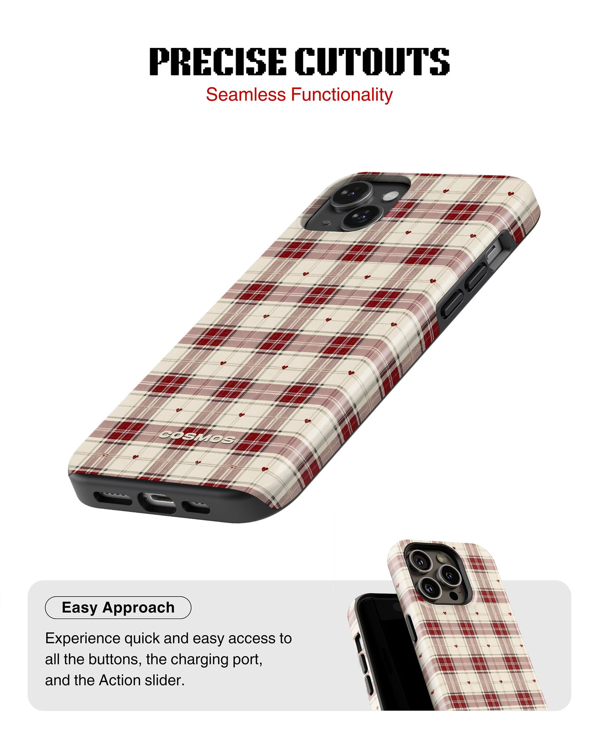Samsung Galaxy S23 Tank Case | Textures (Heritage Plaid)