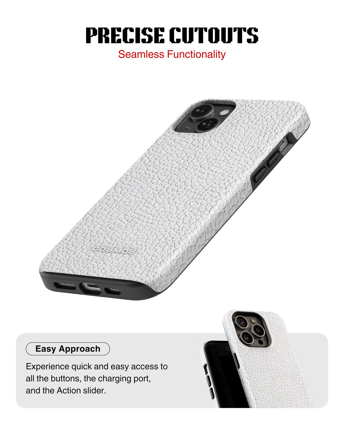 Samsung Galaxy S25 Tank Case | Textures (Ivory Grain)
