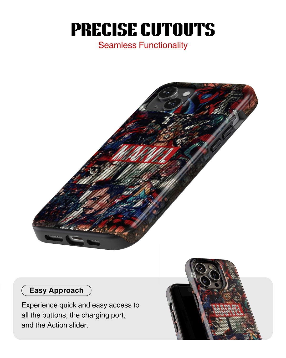 iPhone 14 Tank Case | Superhero (Marvel Mosaic)
