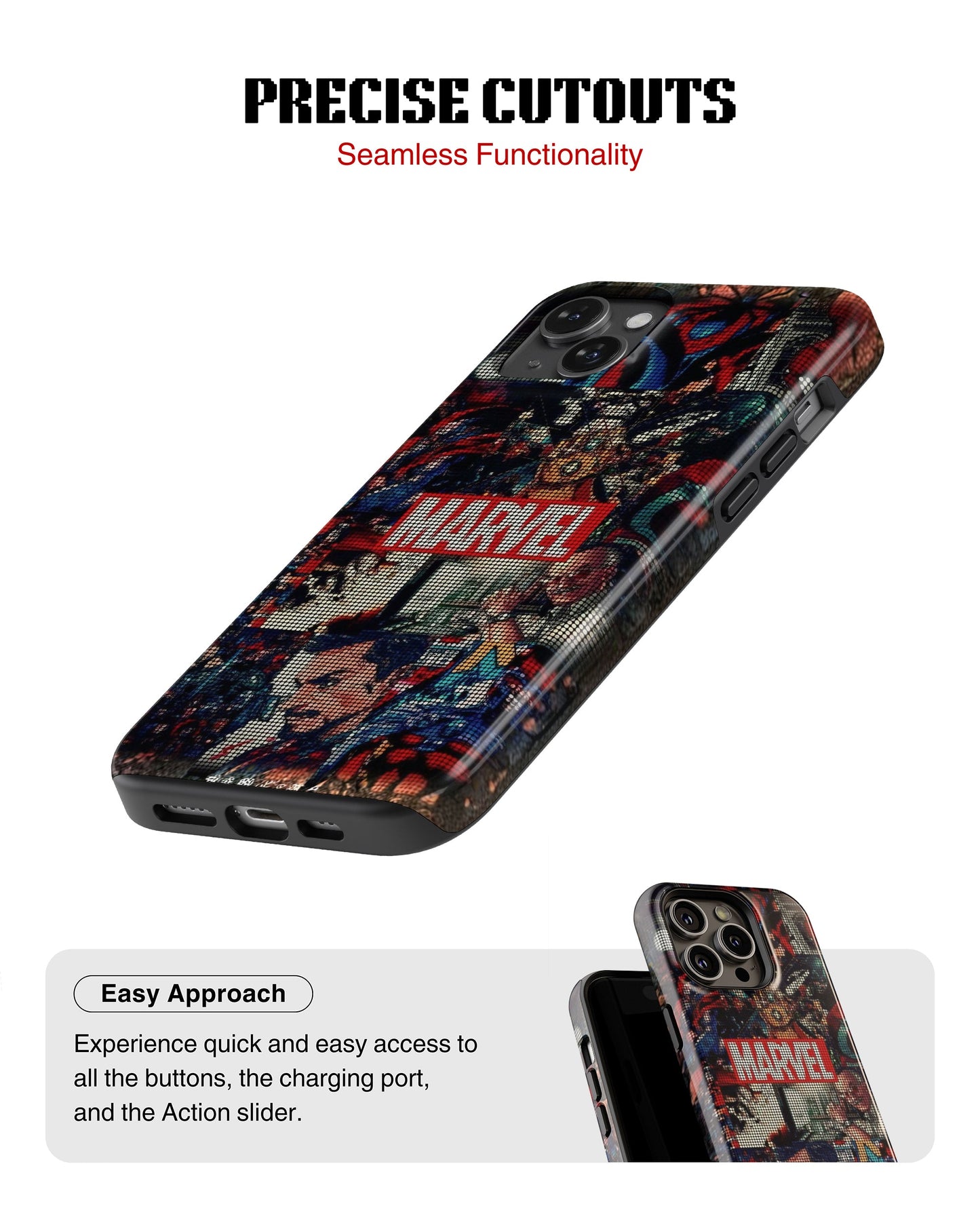 iPhone 13 Mini Tank Case | Superhero (Marvel Mosaic)