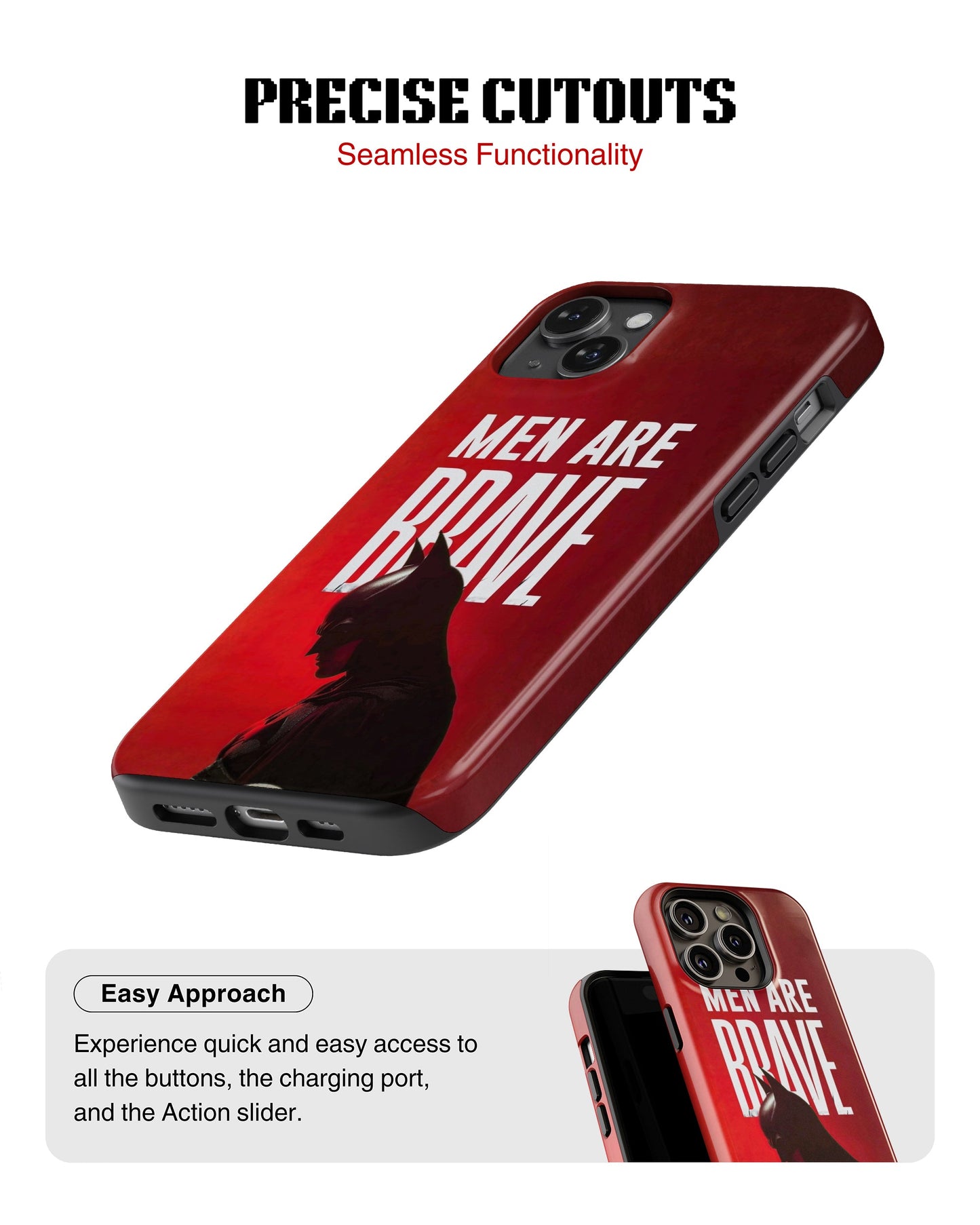 Samsung Galaxy S23 Plus Tank Case | Superhero (Men are Brave)