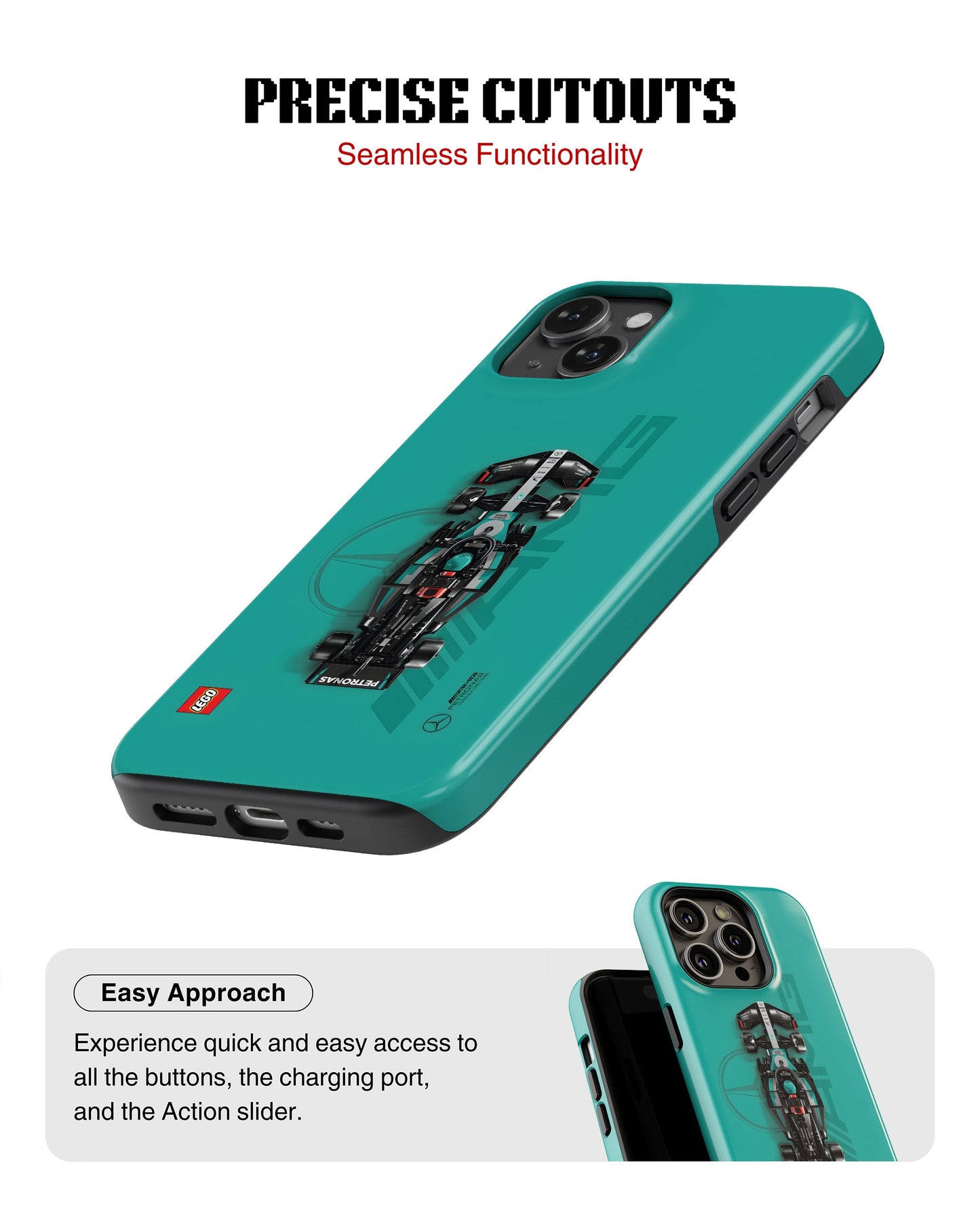 iPhone 15 Plus Tank Case | Formula 1 (Mercedes F1)