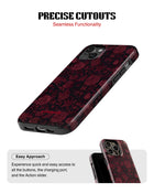 Samsung Galaxy S25 Tank Case | Textures (Midnight Rose)