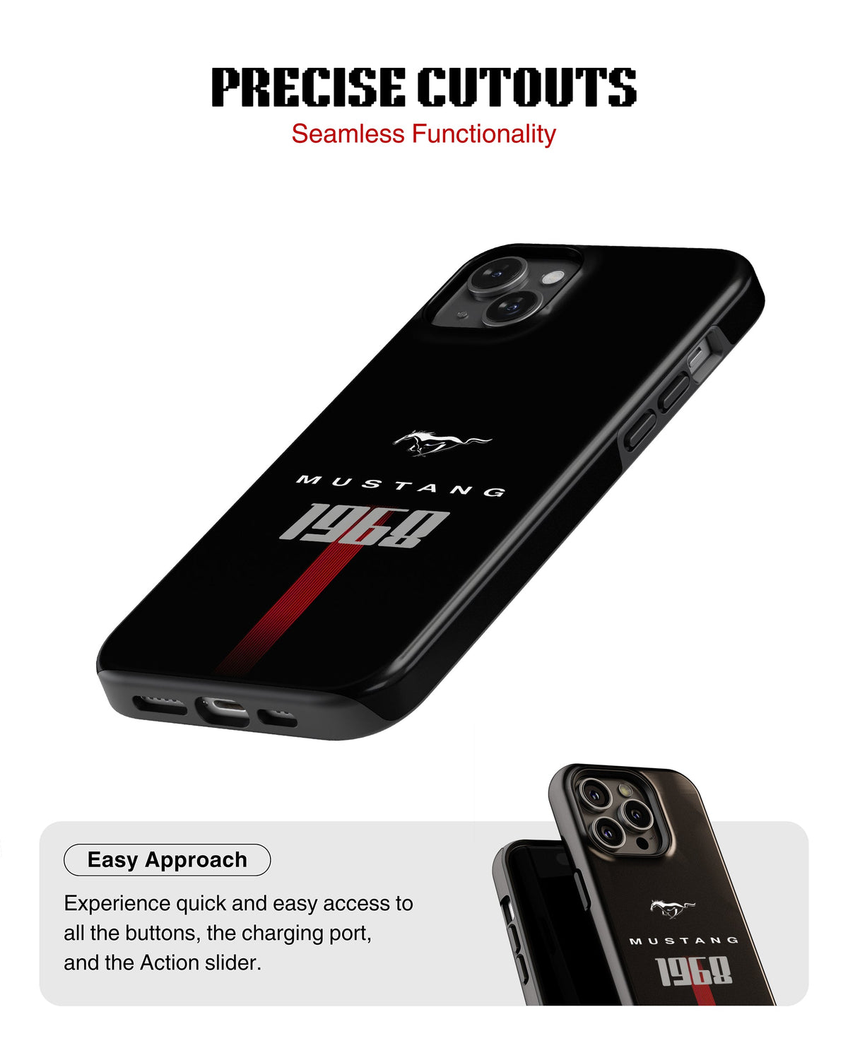 iPhone 14 Plus Tank Case | Sports Car (Mustang 1968)
