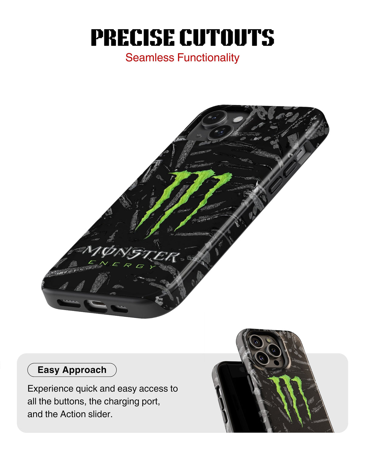 iPhone 14 Plus Tank Case | Modernism (Neon Beast)