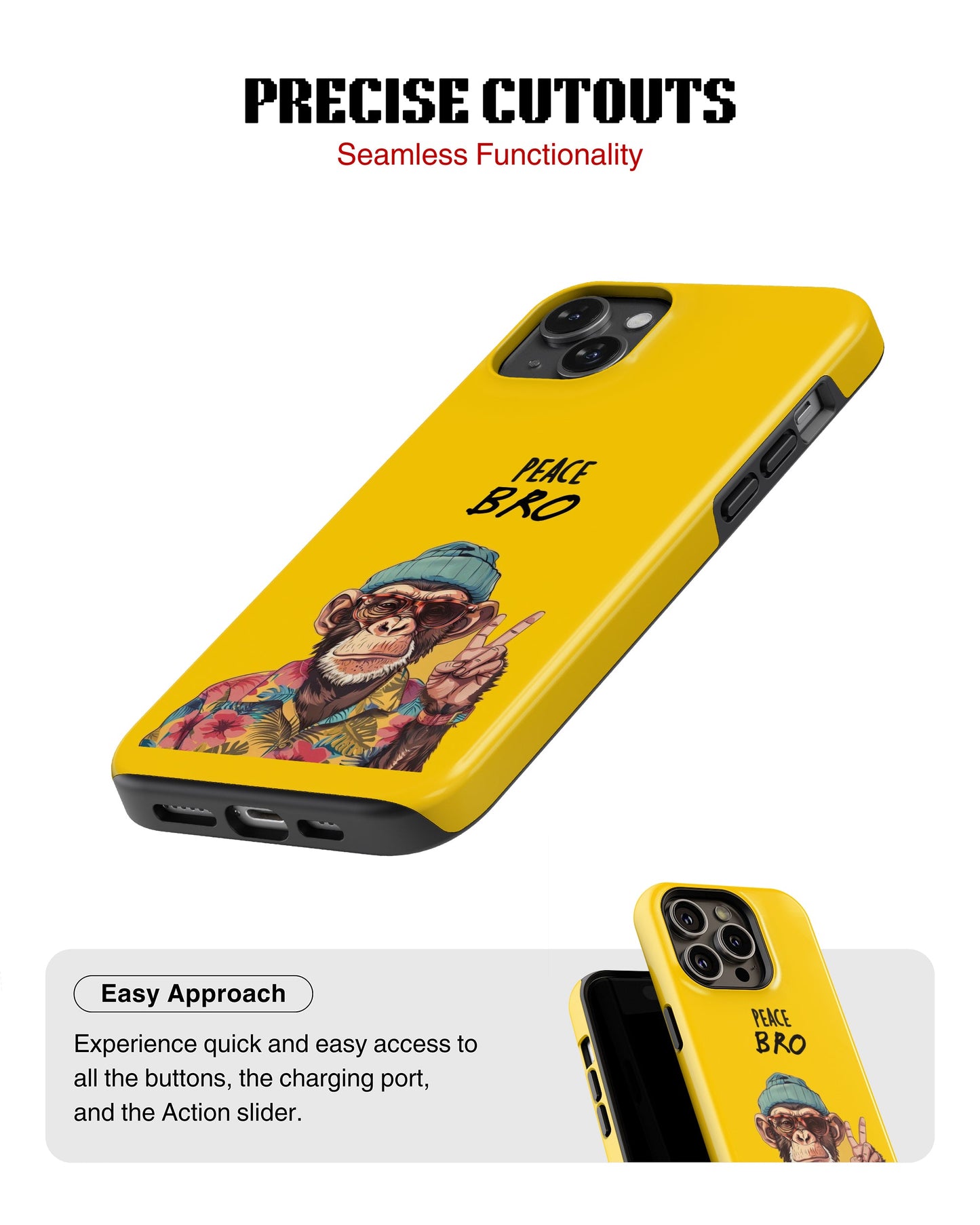 iPhone 13 Mini Tank Case | Modernism (Peace Bro)