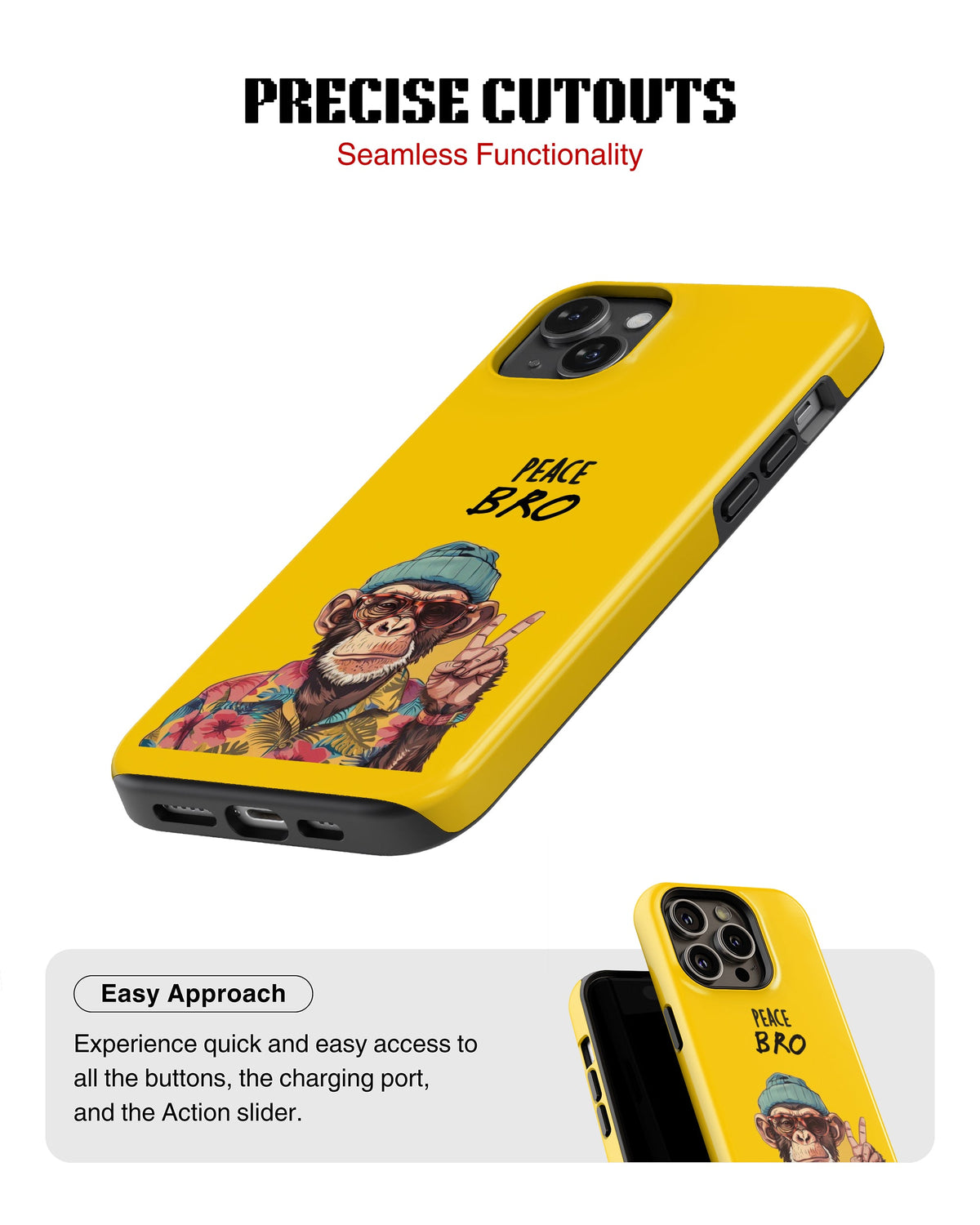 iPhone 11 Tank Case | Modernism (Peace Bro)