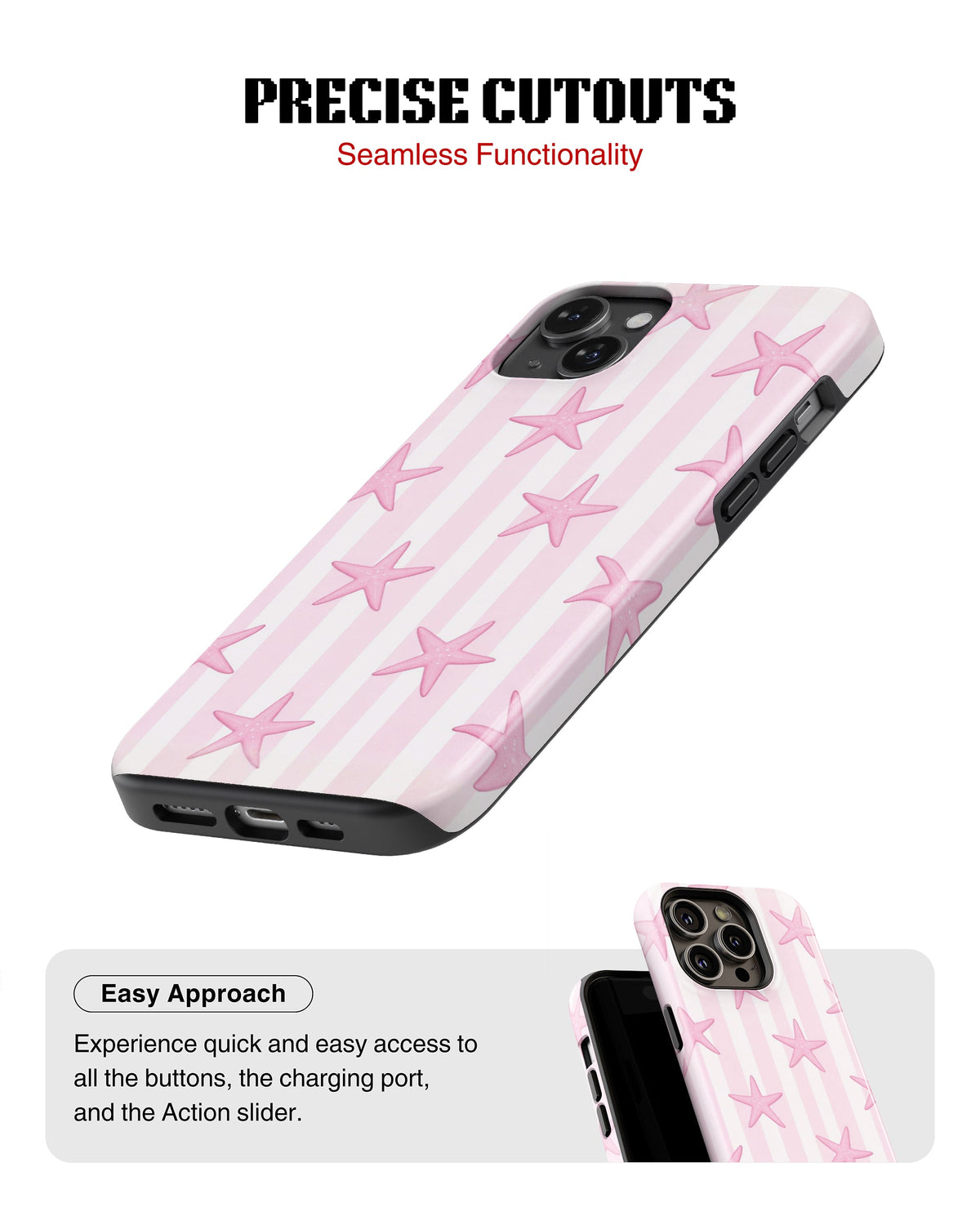 iPhone 17 Tank Case | Girls Aesthetics (Pink Starlet)