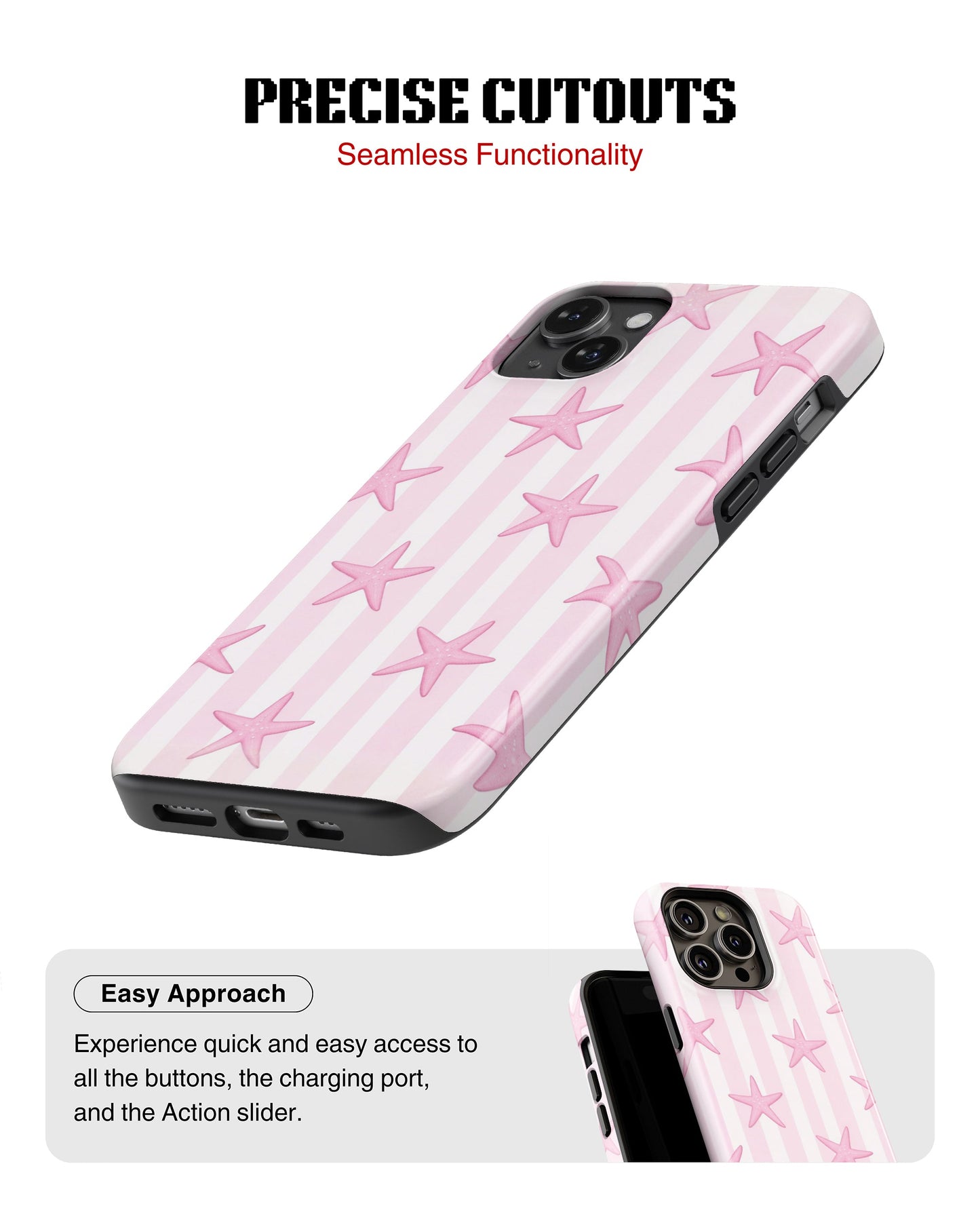 iPhone 17 Tank Case | Girls Aesthetics (Pink Starlet)