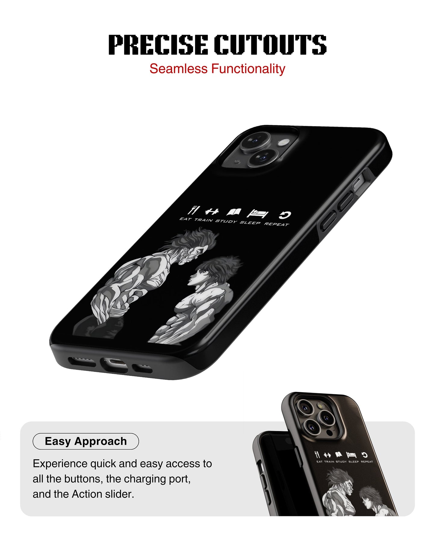 iPhone 14 Plus Tank Case | Anime (Relentless)