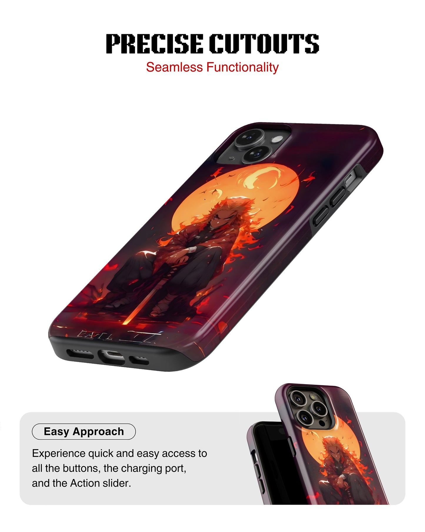 iPhone 16 Plus Tank Case | Anime (Rengoku)