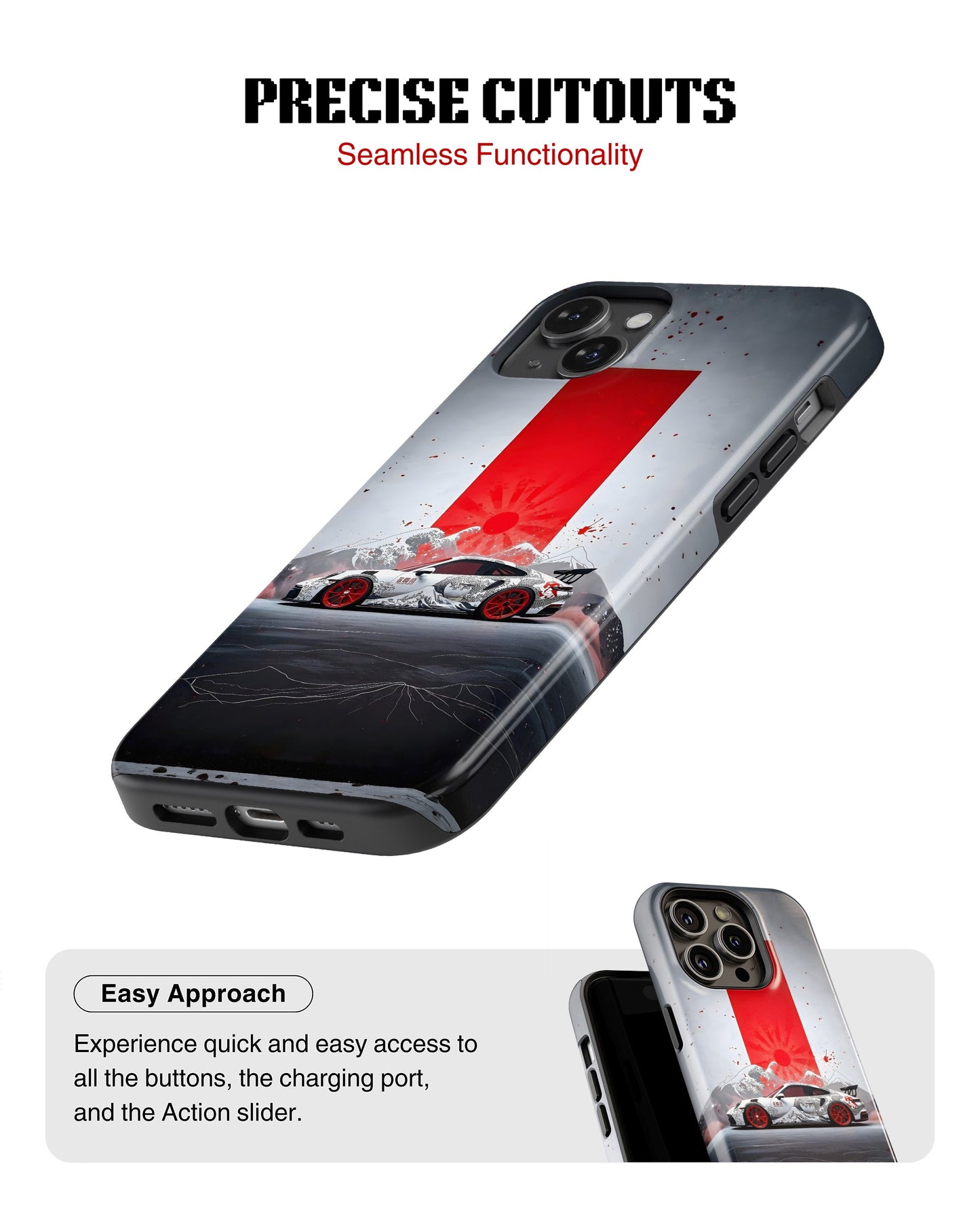 iPhone 14 Plus Tank Case | Sports Car (Rising Apex)