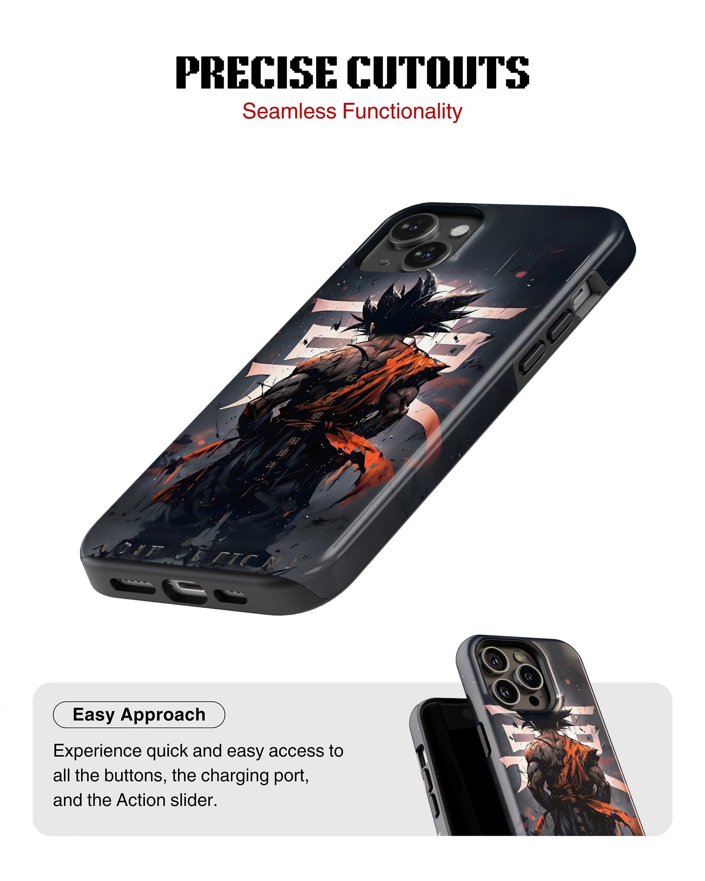 iPhone 13 Mini Tank Case | Anime (Saiyan Resolve)