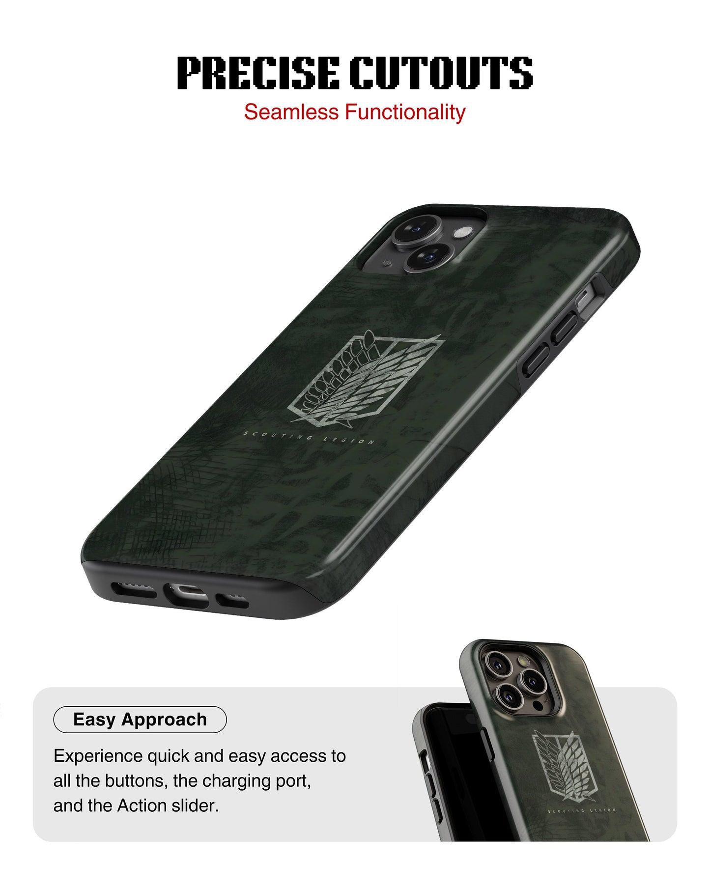 iPhone 16 Plus Tank Case | Anime (Scouting Wings)