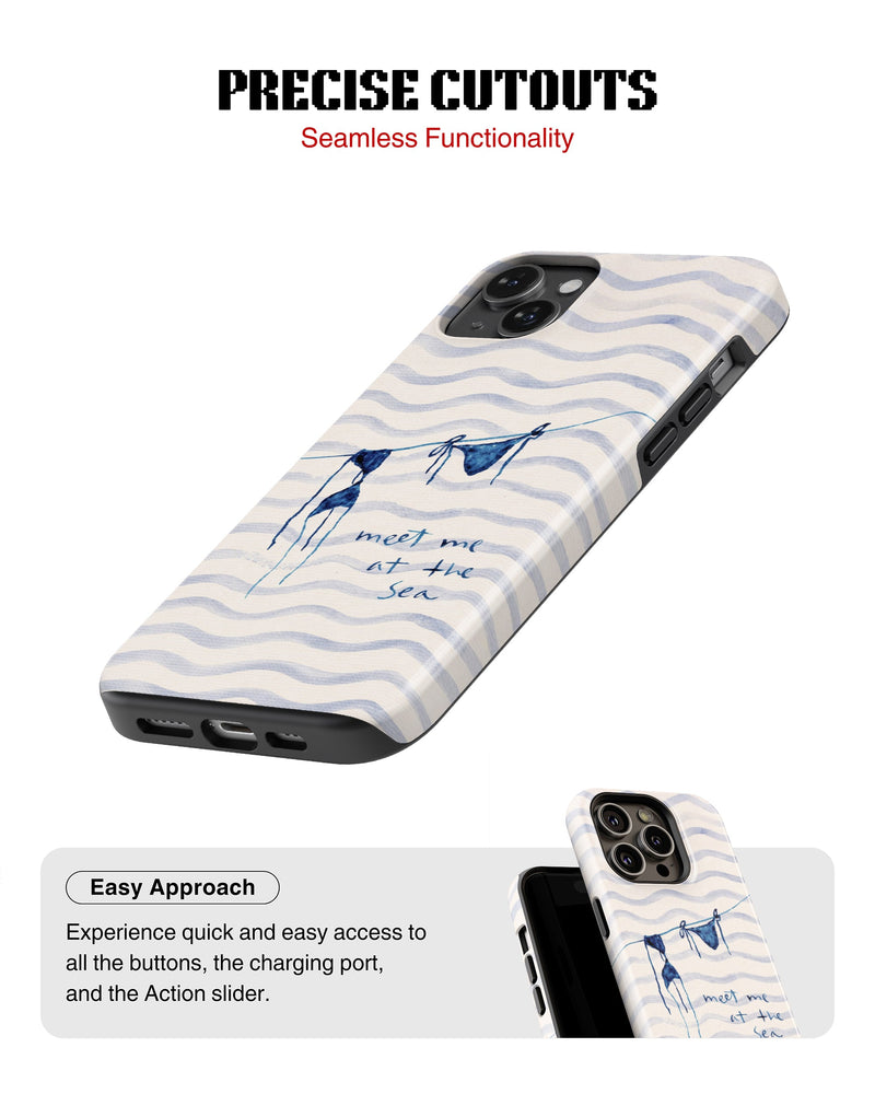iPhone 17 Tank Case | Girls Aesthetics (Sea Breeze)