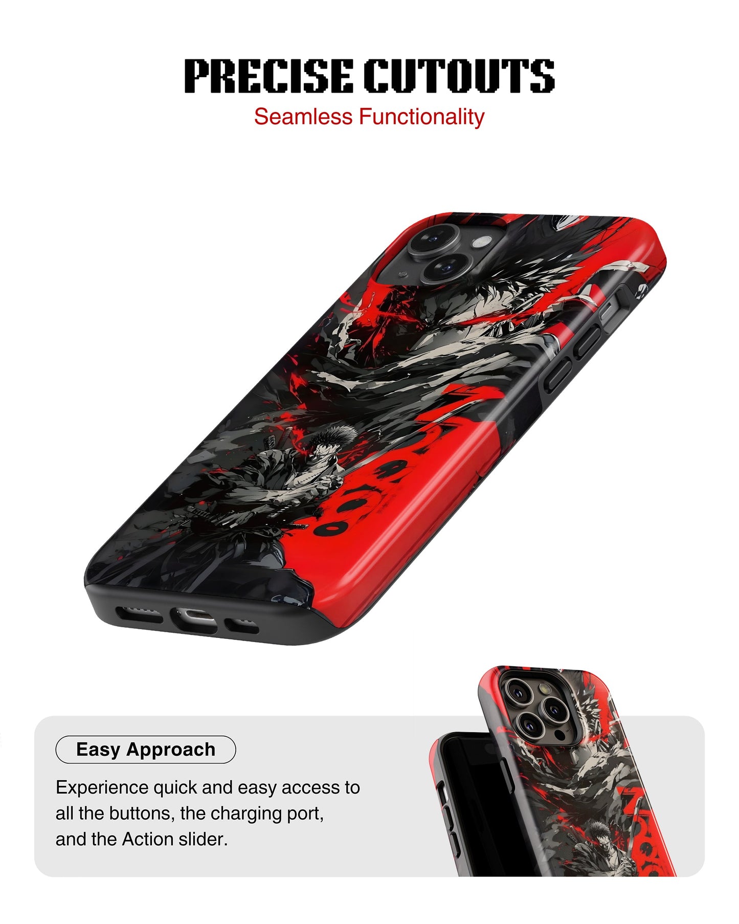 iPhone 16 Tank Case | Anime (Shadow Warrior)