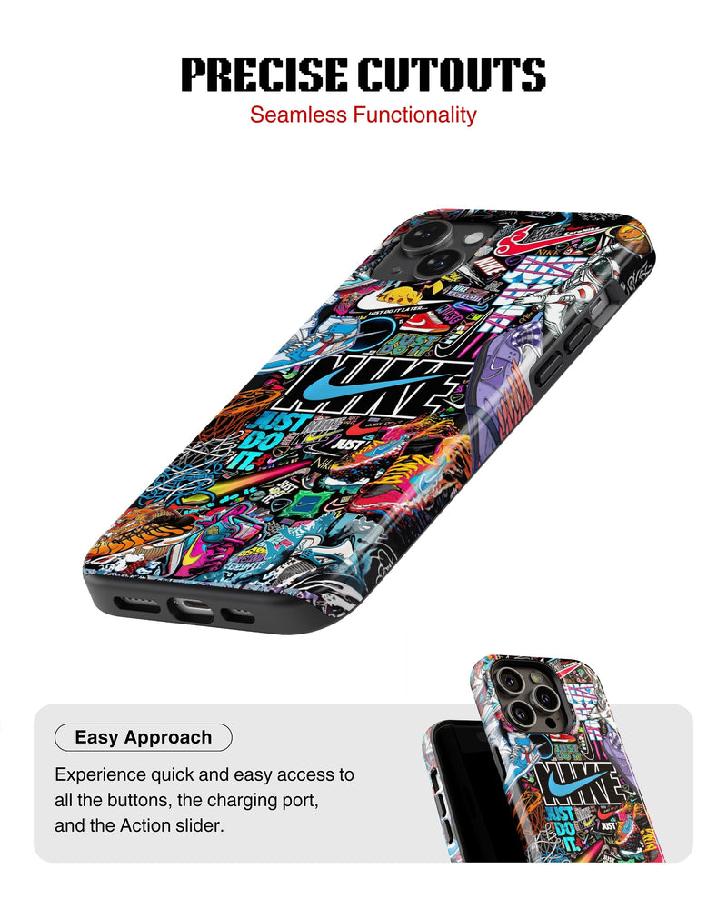 iPhone 16 Plus Tank Case | Modernism (Sneaker Riot)
